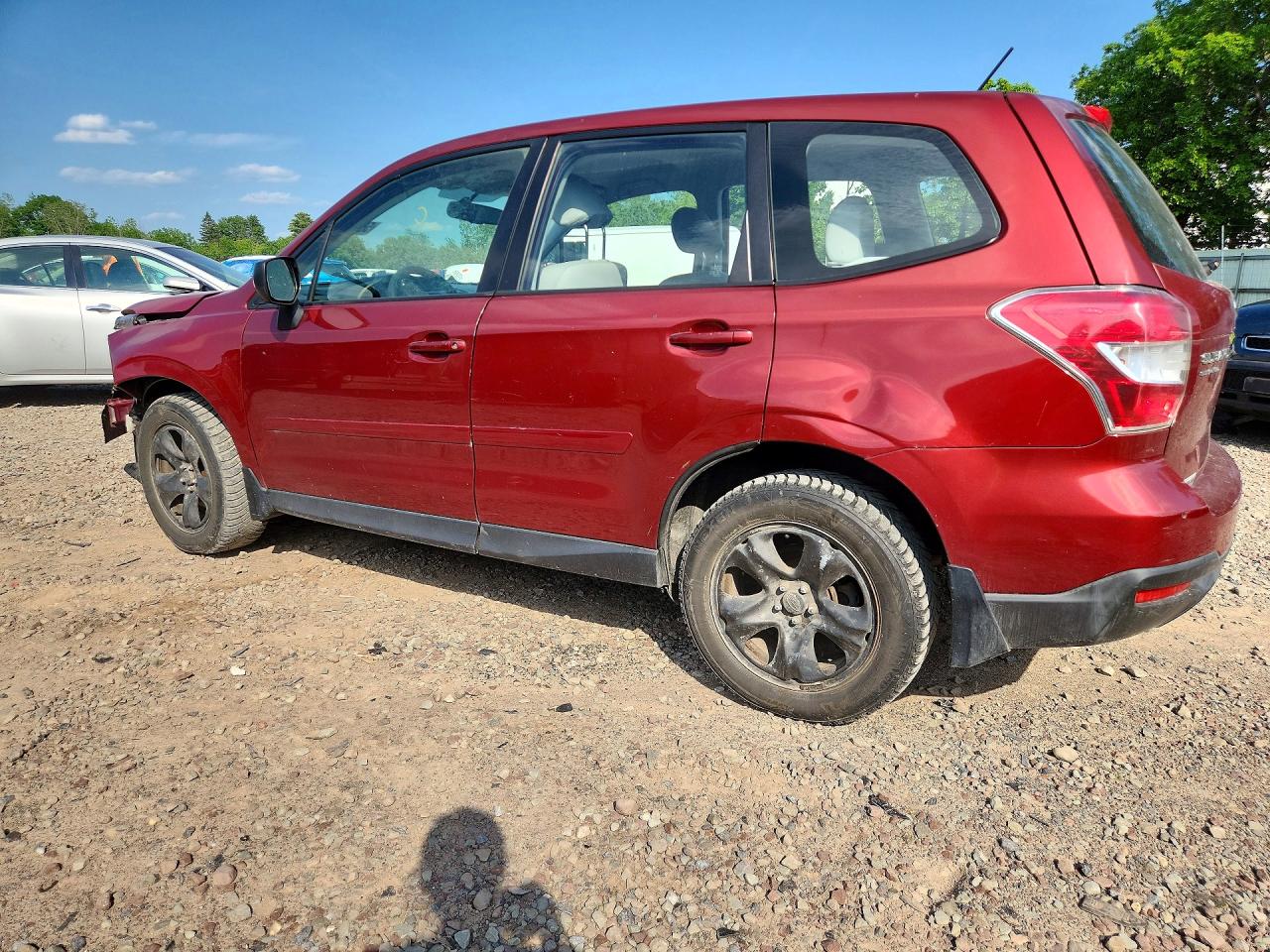 2014 Subaru Forester 2.5i Red vin: JF2SJAAC3EH407065