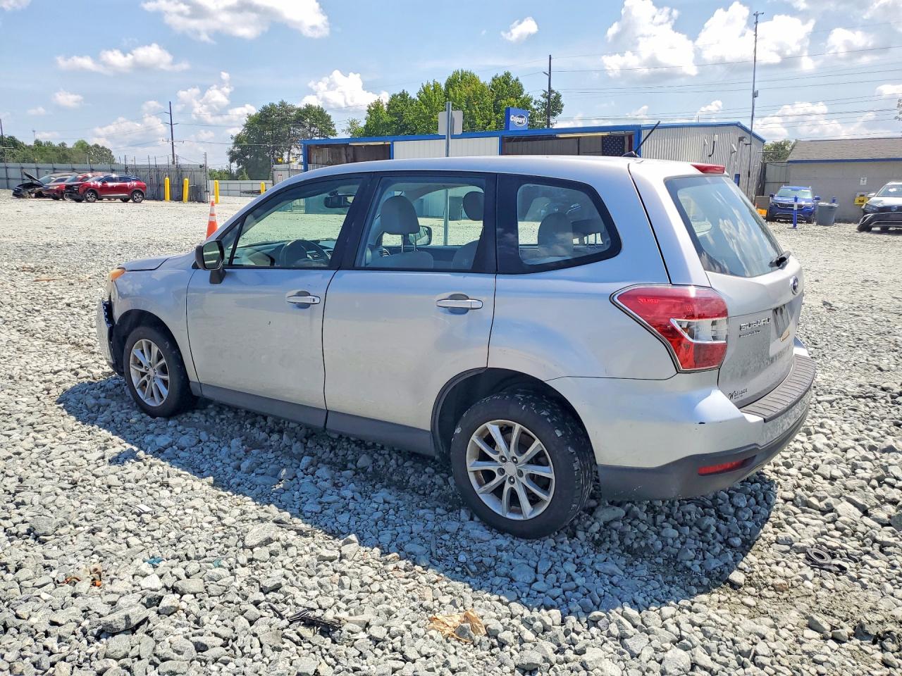 2014 Subaru Forester 2.5i Silver vin: JF2SJAAC3EH446884