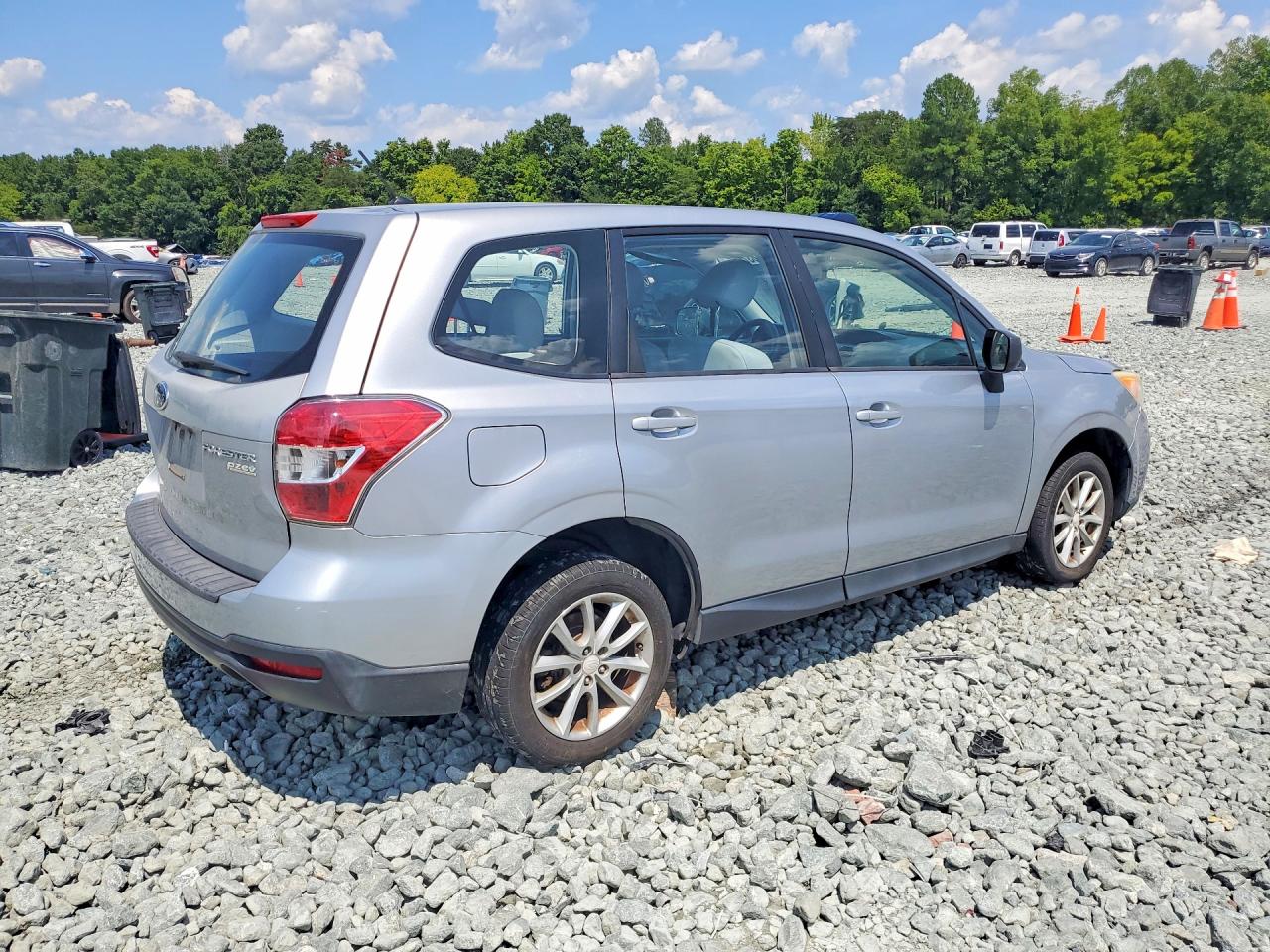 2014 Subaru Forester 2.5i Silver vin: JF2SJAAC3EH446884