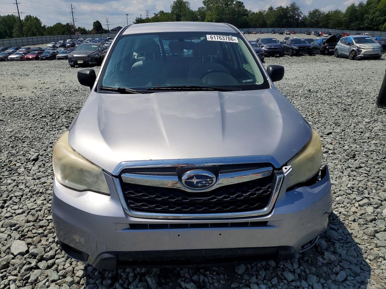 2014 Subaru Forester 2.5i Silver vin: JF2SJAAC3EH446884