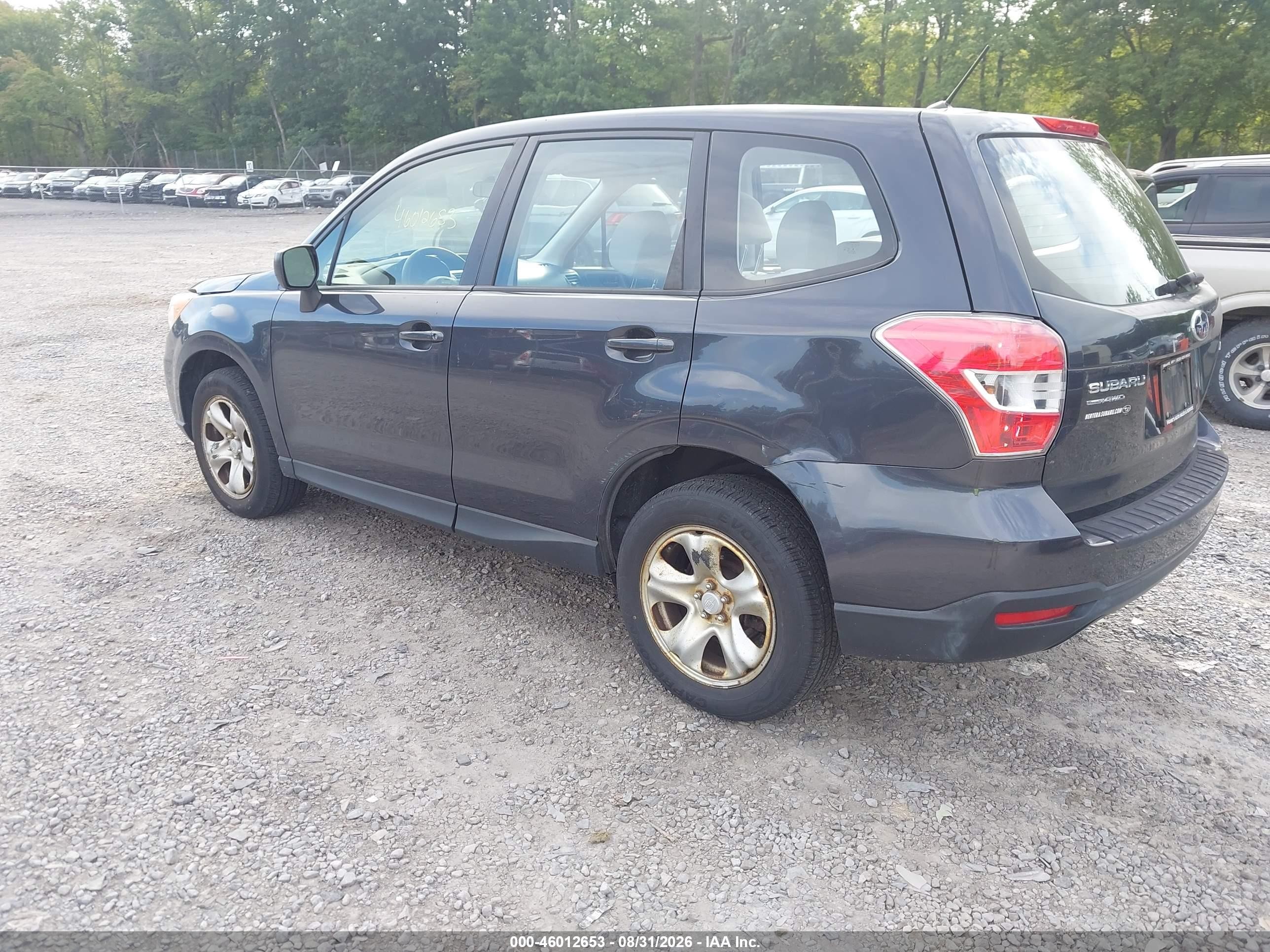 2014 Subaru Forester 2.5i Black vin: JF2SJAAC3EH484146