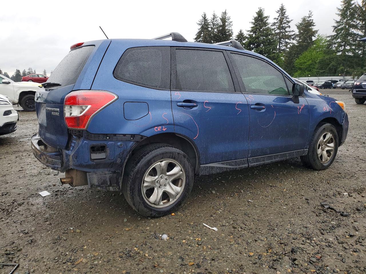 2014 Subaru Forester 2.5i Blue vin: JF2SJAAC3EH491257