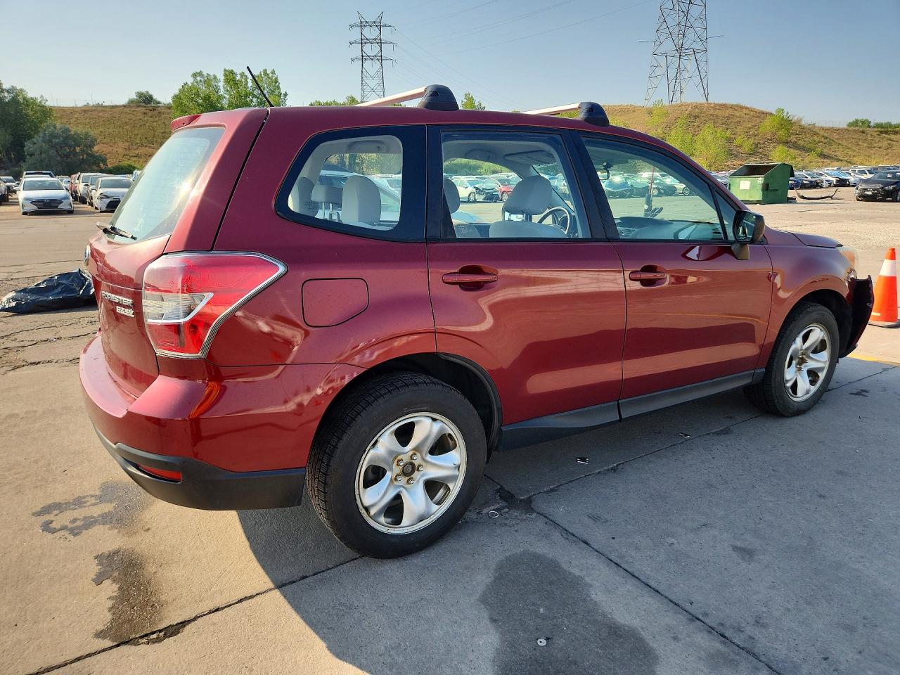 2014 Subaru Forester 2.5i Burgundy vin: JF2SJAAC3EH510647