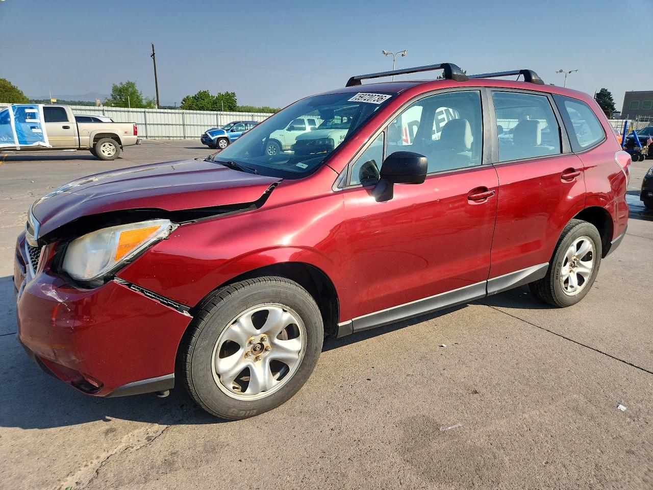 2014 Subaru Forester 2.5i Burgundy vin: JF2SJAAC3EH510647