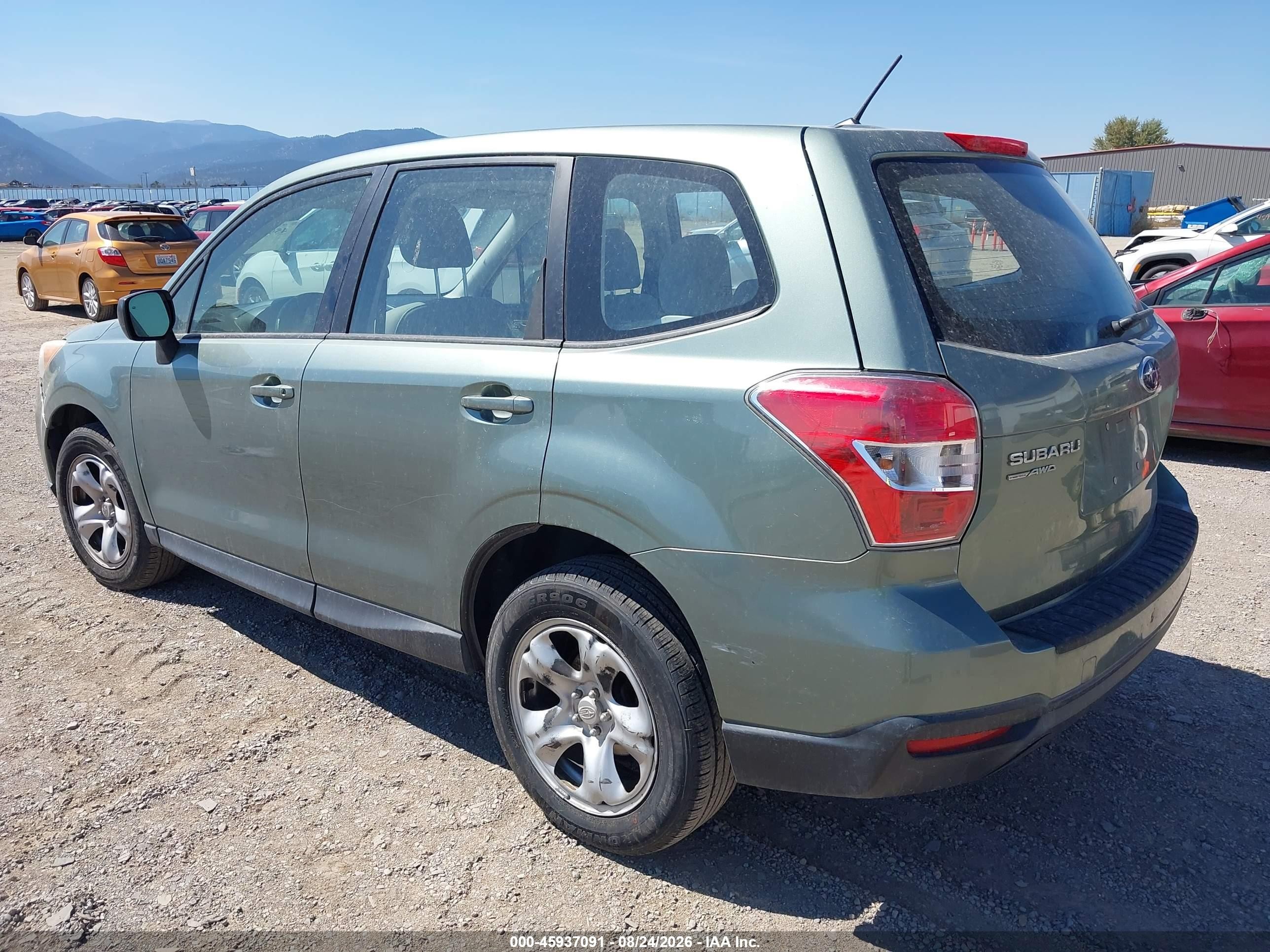 2014 Subaru Forester 2.5i Green vin: JF2SJAAC3EH537783