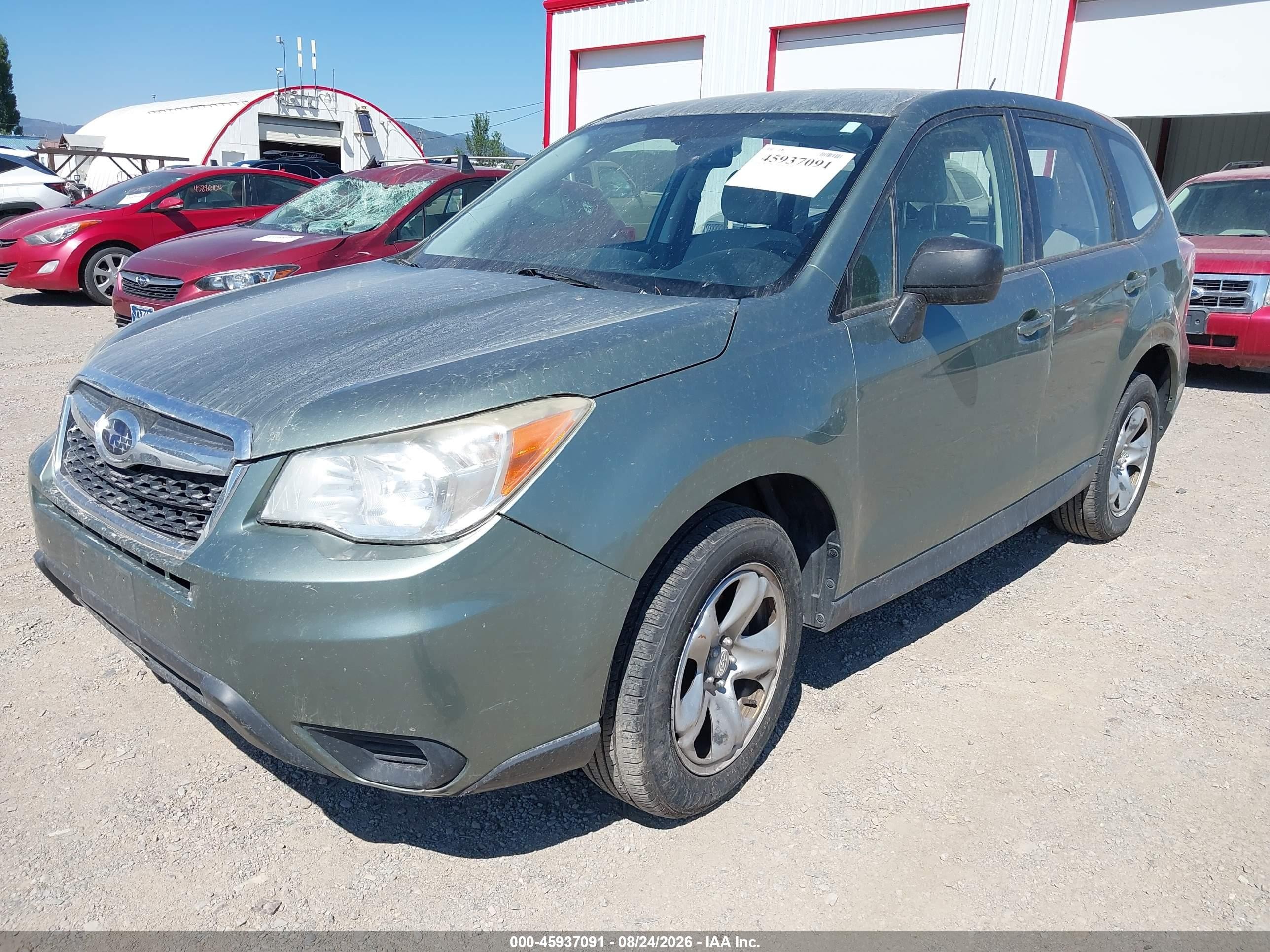 2014 Subaru Forester 2.5i Green vin: JF2SJAAC3EH537783