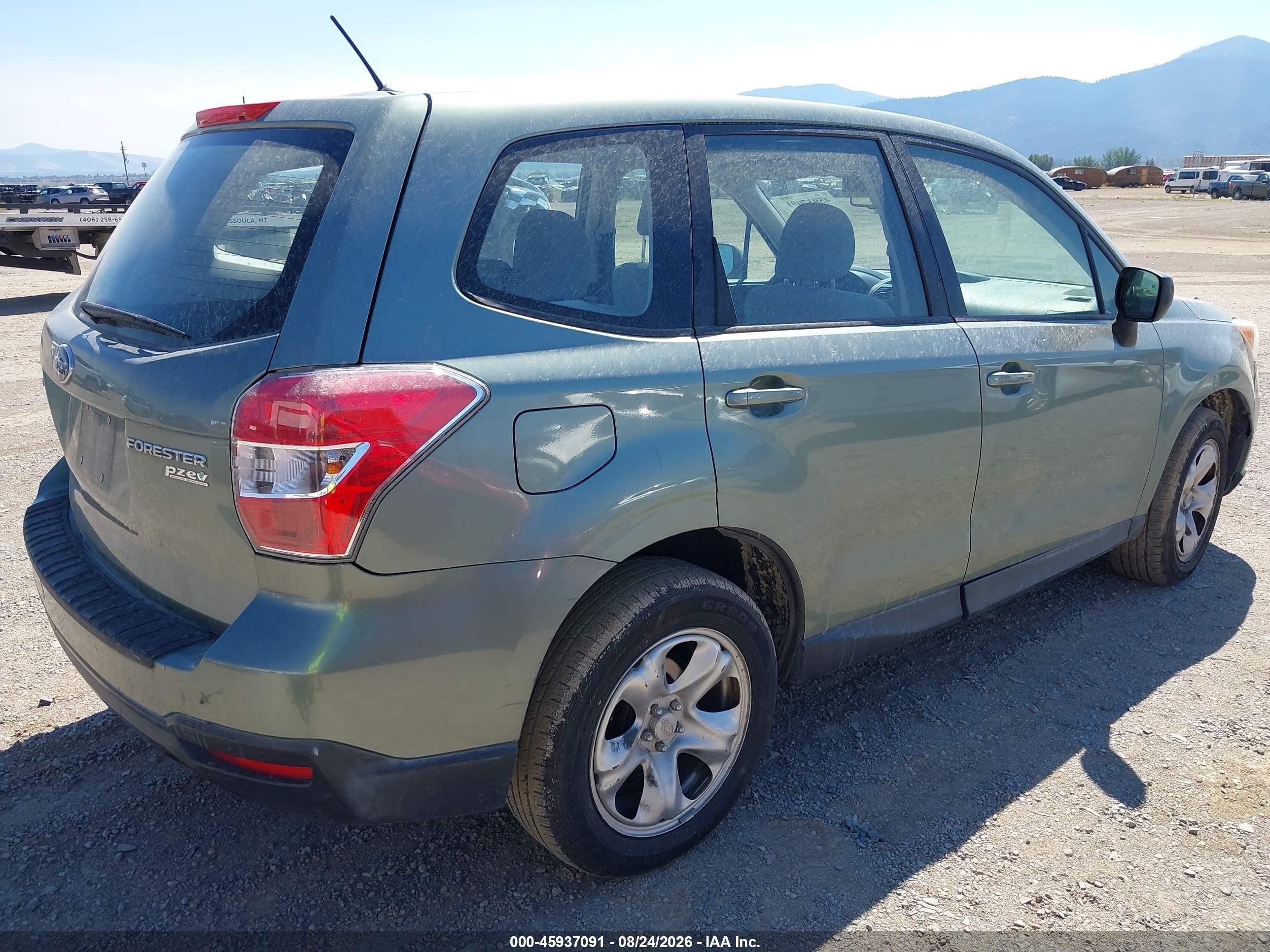 2014 Subaru Forester 2.5i Green vin: JF2SJAAC3EH537783