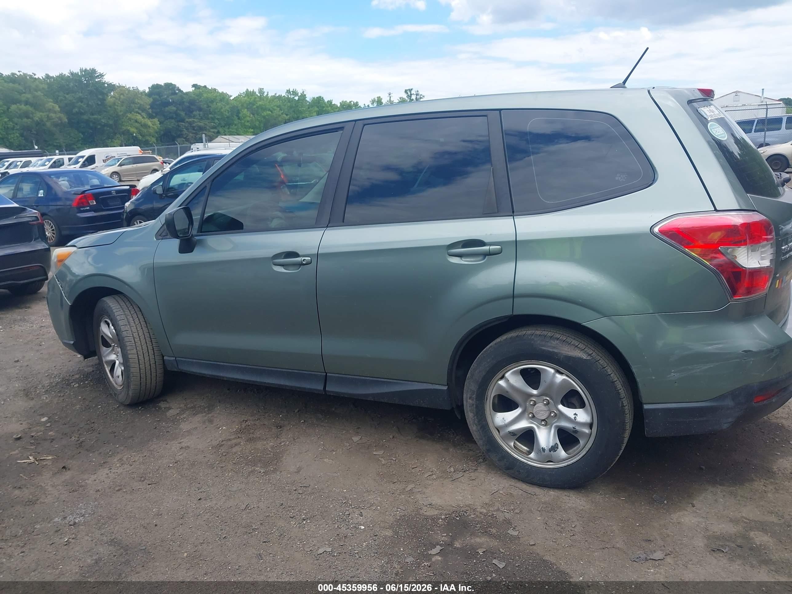 2014 Subaru Forester 2.5i Зеленый vin: JF2SJAAC4EH408855