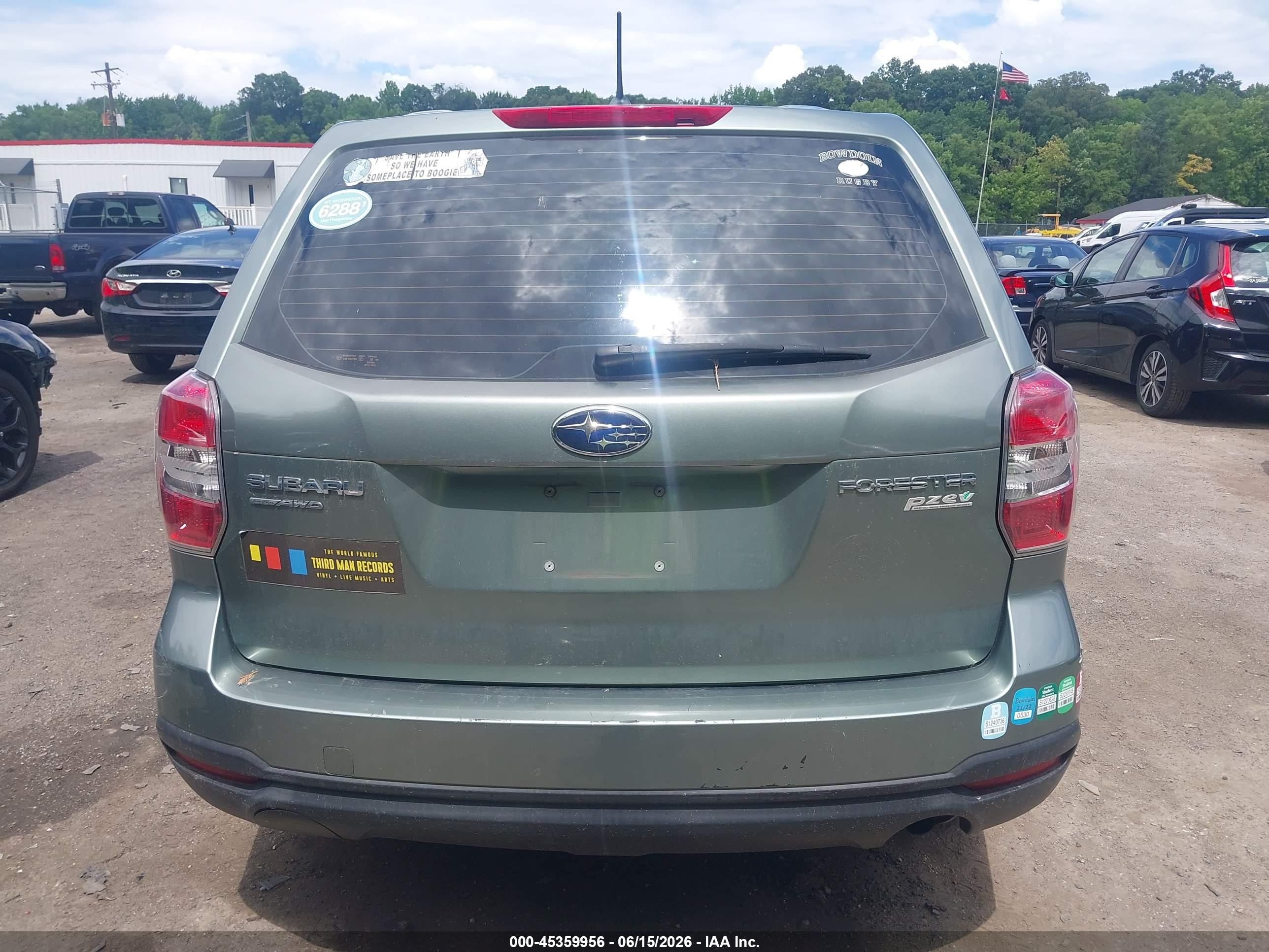 2014 Subaru Forester 2.5i Зеленый vin: JF2SJAAC4EH408855