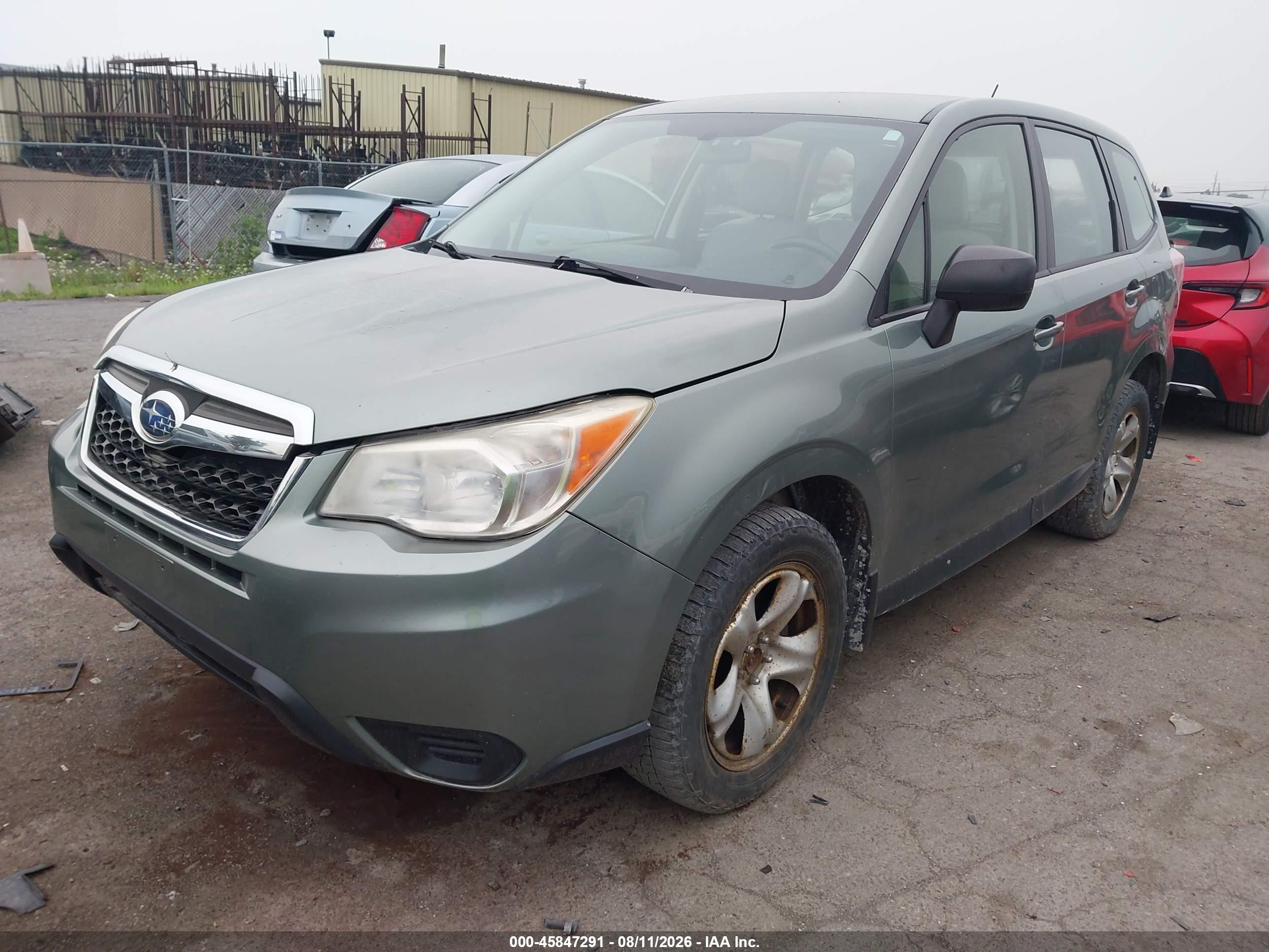 2014 Subaru Forester 2.5i Green vin: JF2SJAAC4EH434047