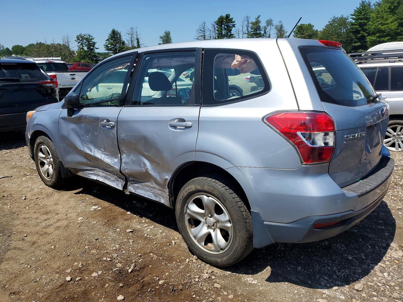 2014 Subaru Forester 2.5i Silver vin: JF2SJAAC4EH469574