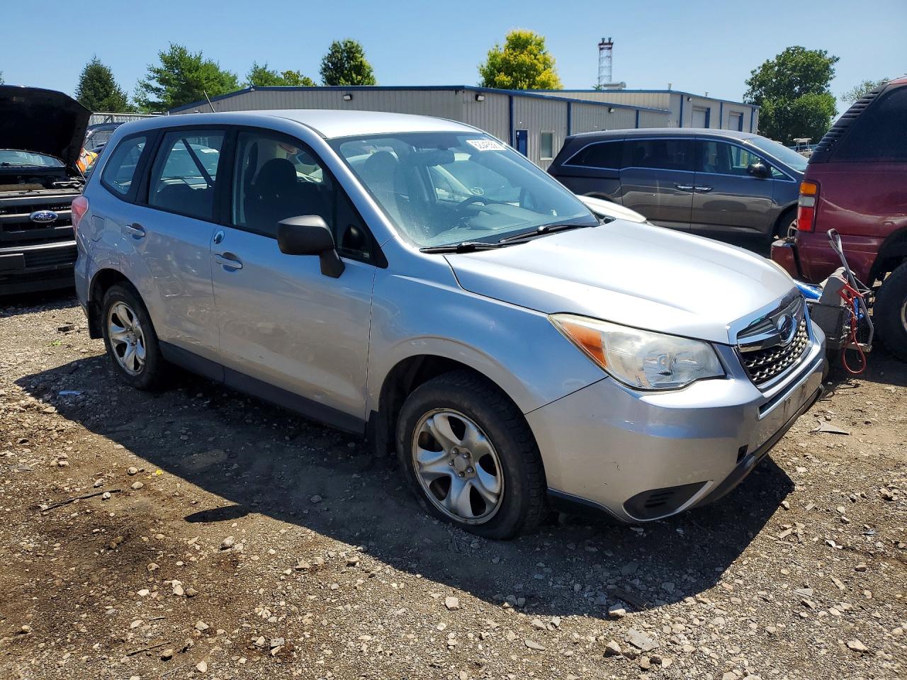 2014 Subaru Forester 2.5i Silver vin: JF2SJAAC4EH469574