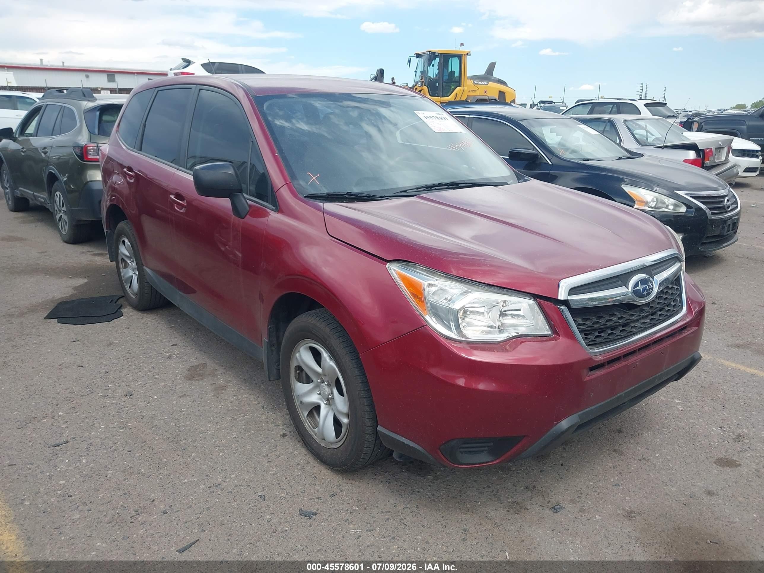 2014 Subaru Forester 2.5i Red vin: JF2SJAAC4EH475293