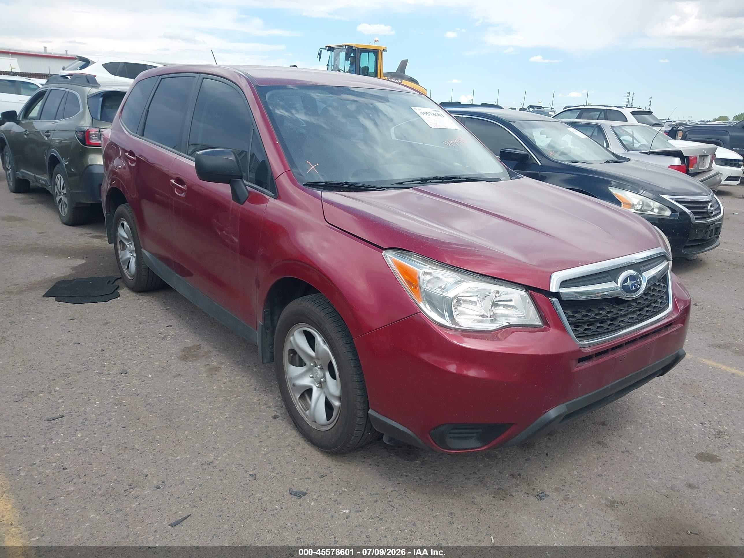 2014 Subaru Forester 2.5i Red vin: JF2SJAAC4EH475293