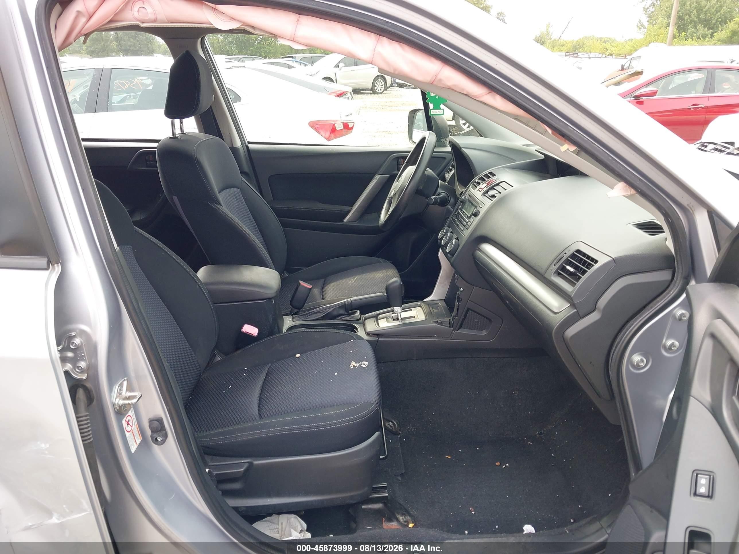 2014 Subaru Forester 2.5i Silver vin: JF2SJAAC4EH480297