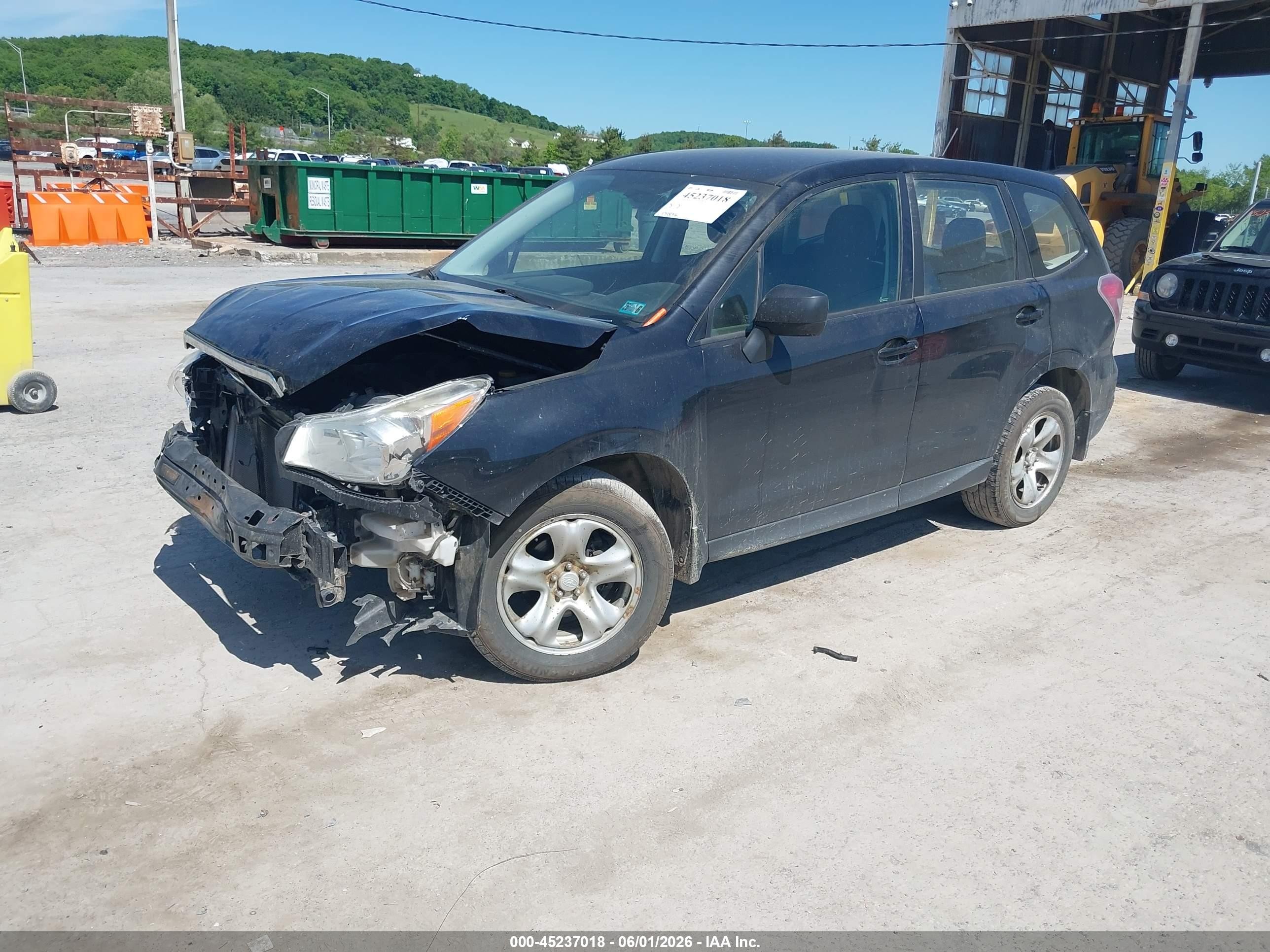2014 Subaru Forester 2.5i Black vin: JF2SJAAC4EH531300