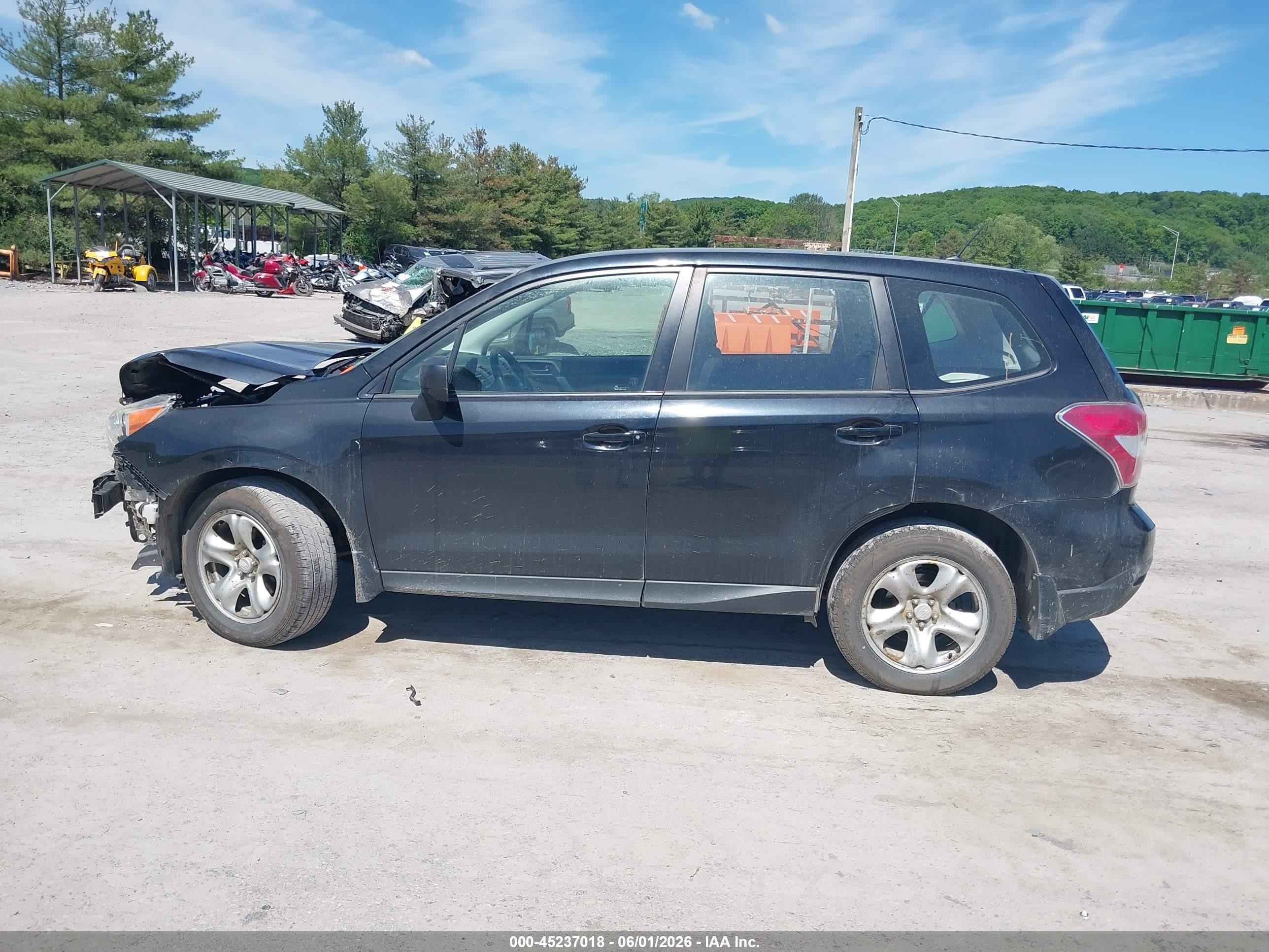 2014 Subaru Forester 2.5i Black vin: JF2SJAAC4EH531300
