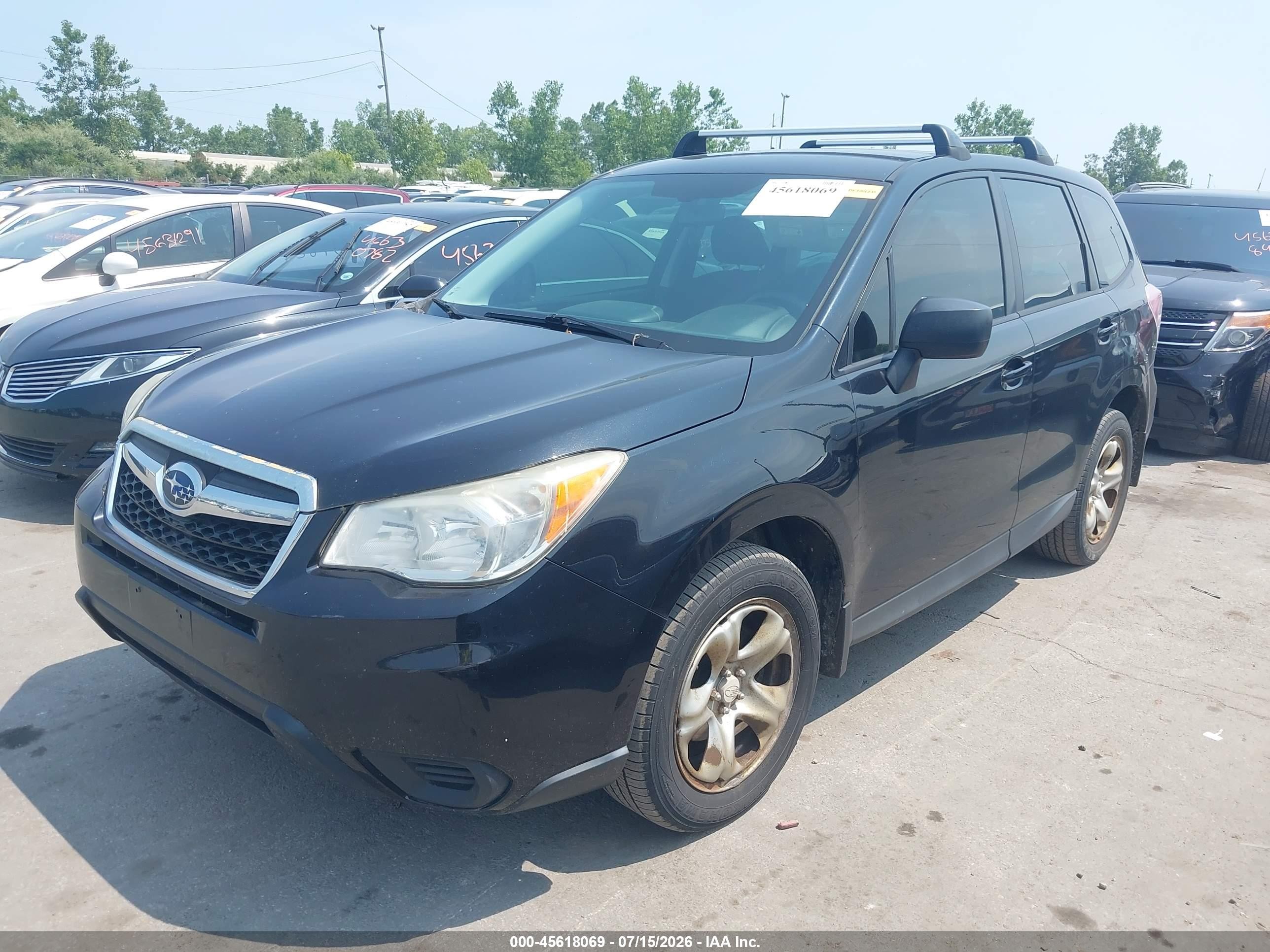 2014 Subaru Forester 2.5i Black vin: JF2SJAAC4EH540109