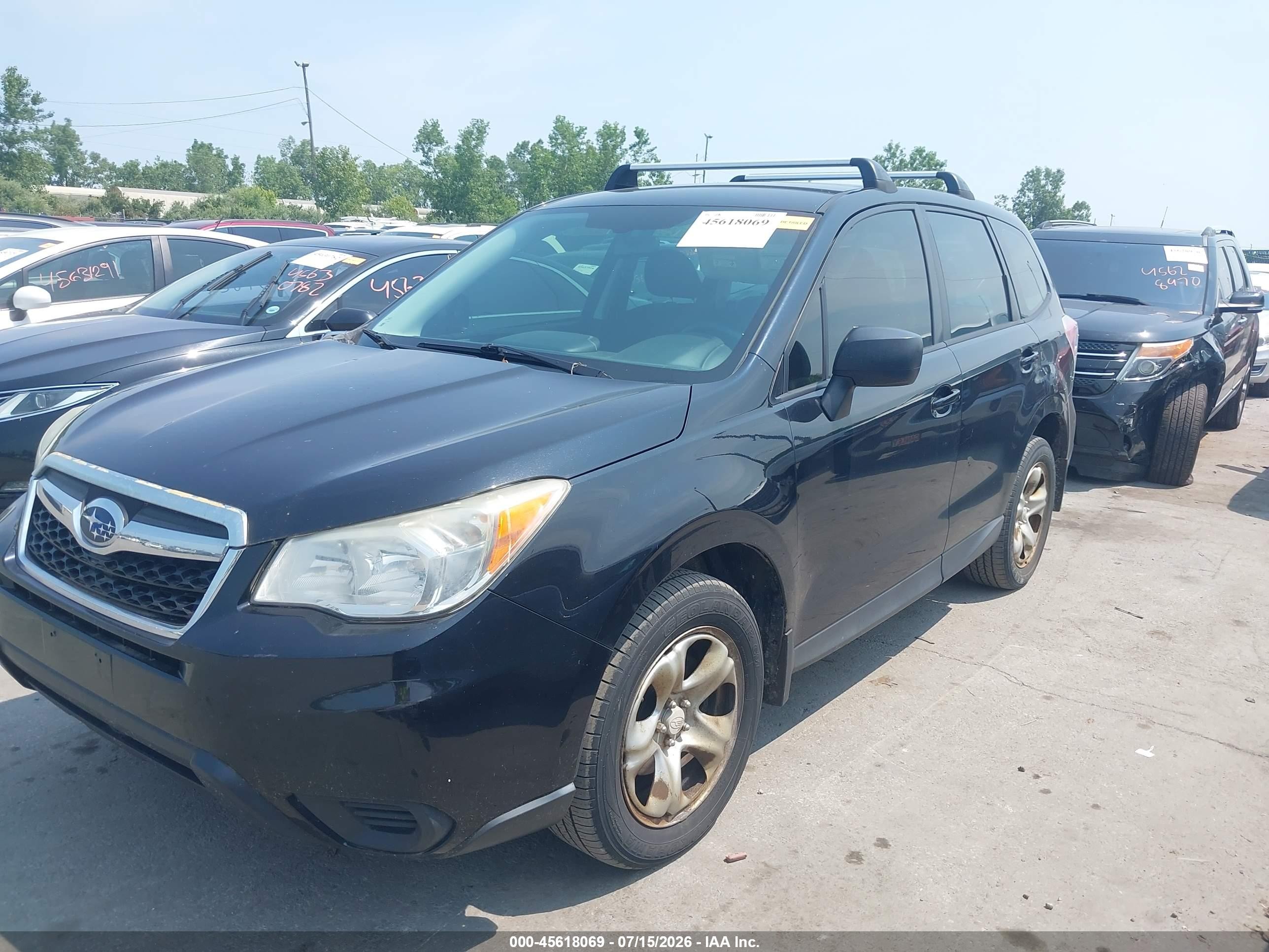2014 Subaru Forester 2.5i Black vin: JF2SJAAC4EH540109