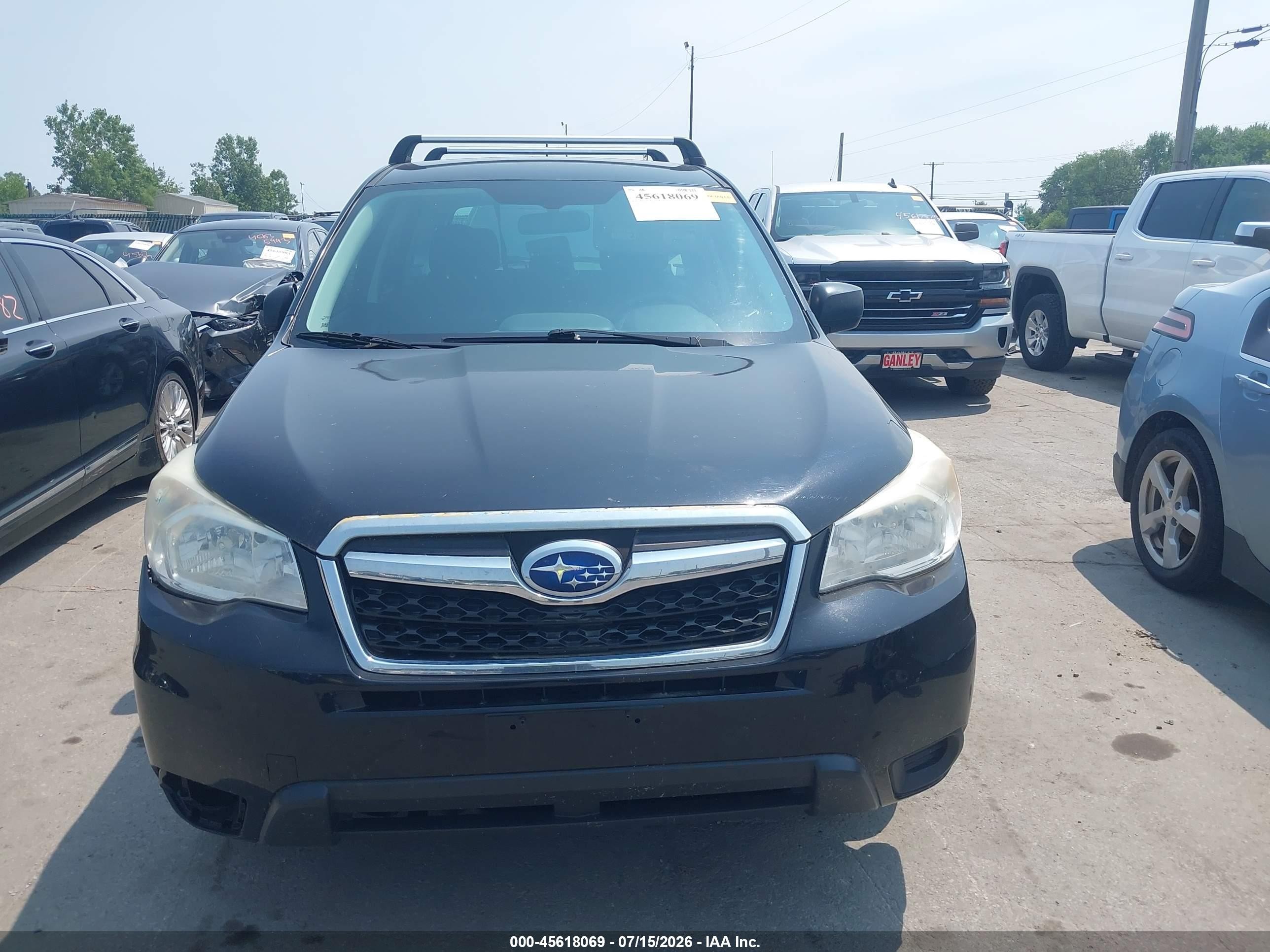 2014 Subaru Forester 2.5i Black vin: JF2SJAAC4EH540109