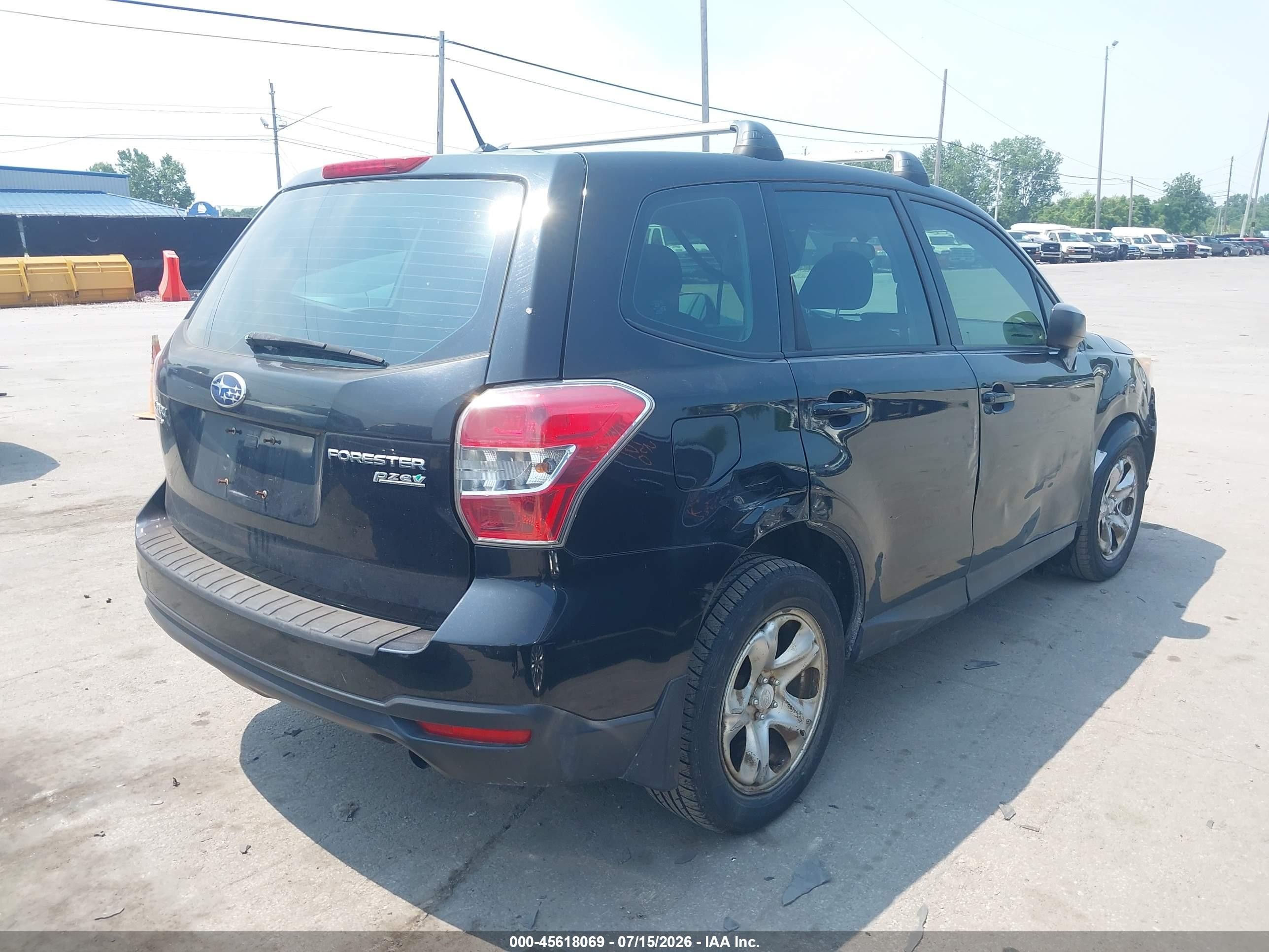 2014 Subaru Forester 2.5i Black vin: JF2SJAAC4EH540109