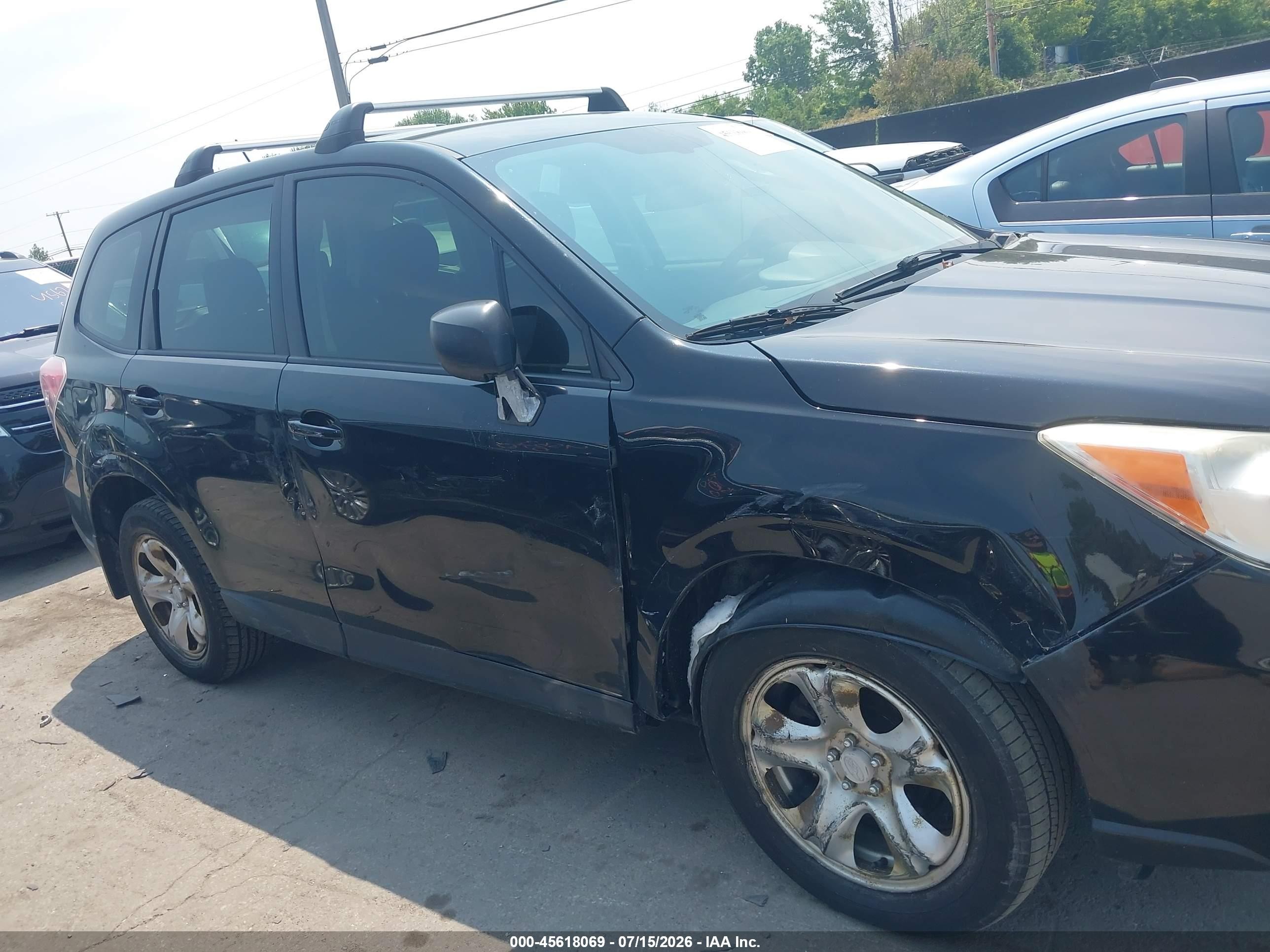 2014 Subaru Forester 2.5i Black vin: JF2SJAAC4EH540109