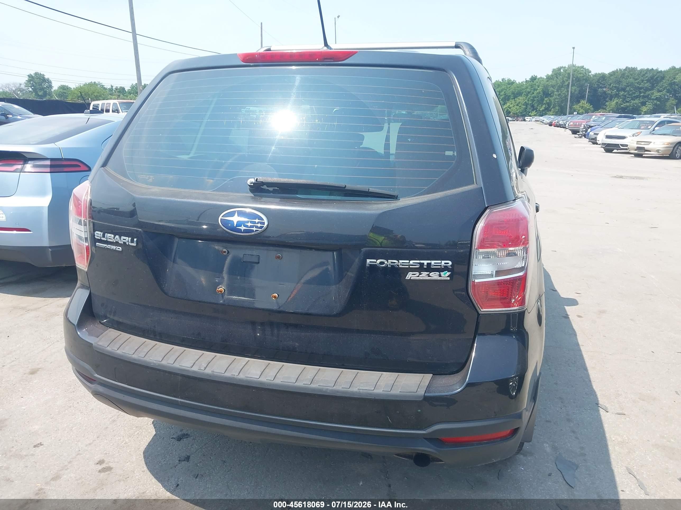 2014 Subaru Forester 2.5i Black vin: JF2SJAAC4EH540109