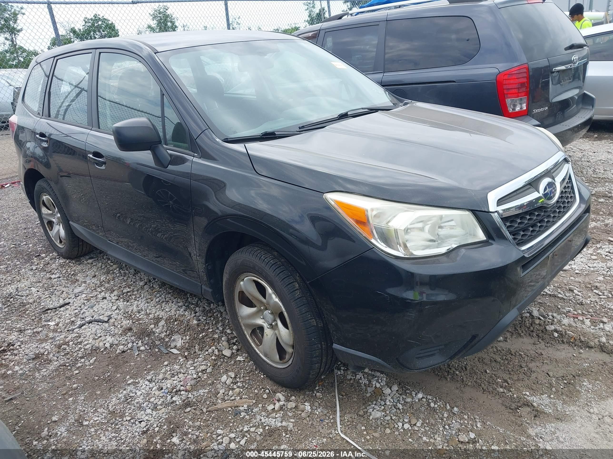 2015 Subaru Forester 2.5i Black vin: JF2SJAAC4FH467678
