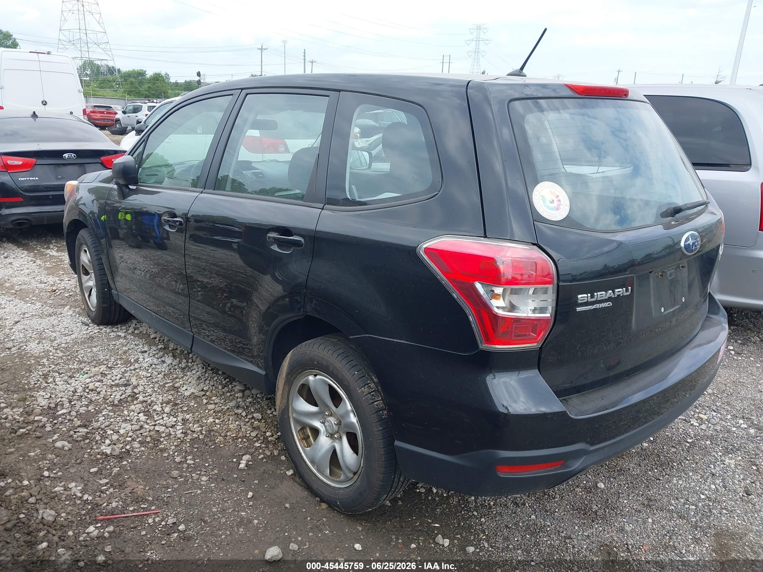 2015 Subaru Forester 2.5i Black vin: JF2SJAAC4FH467678