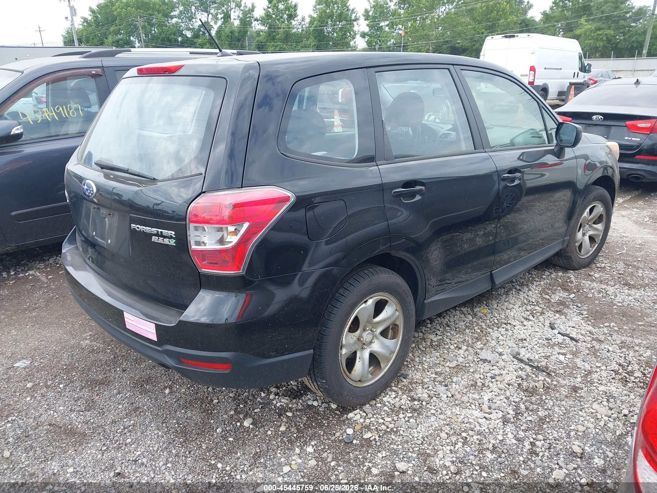 2015 Subaru Forester 2.5i Black vin: JF2SJAAC4FH467678
