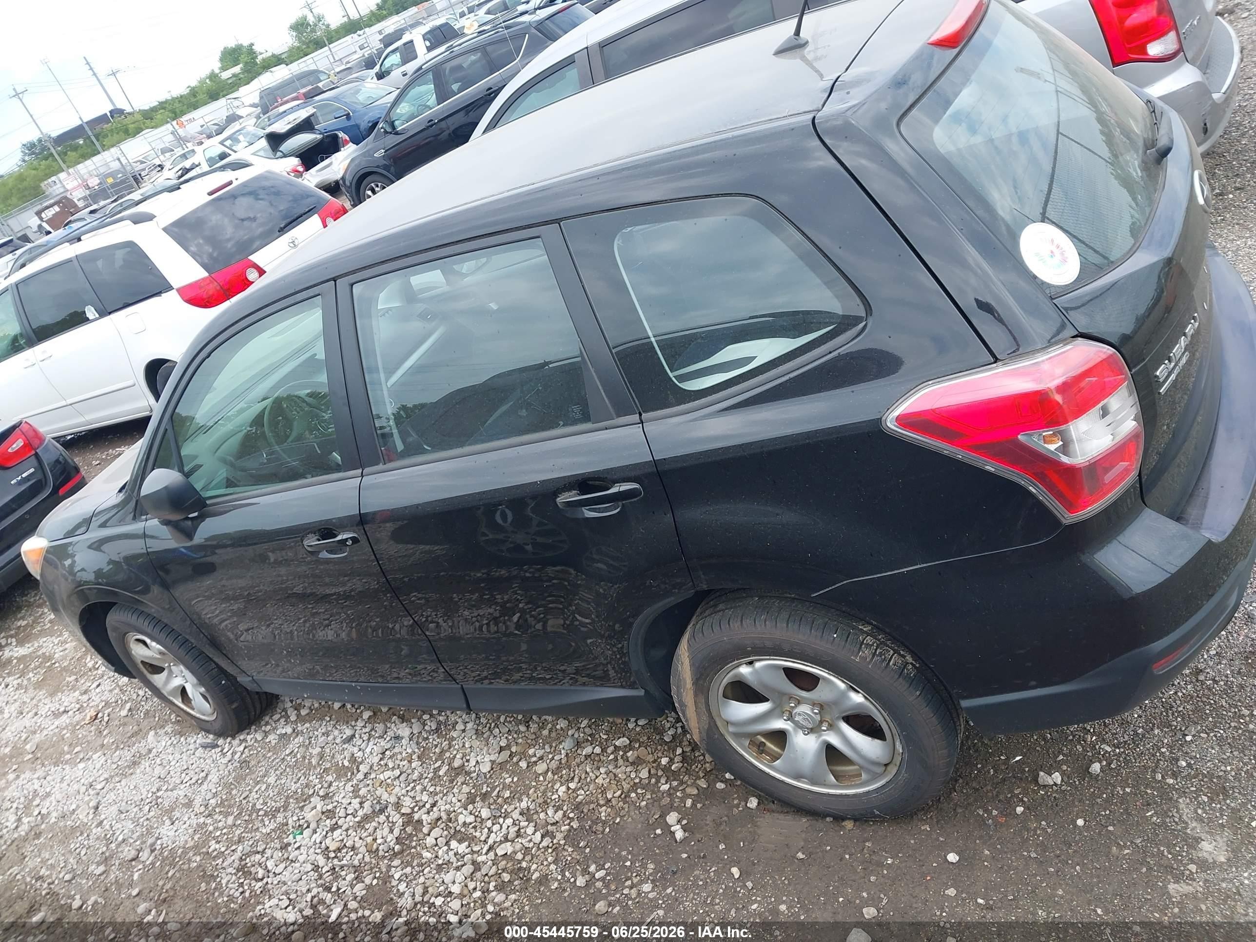 2015 Subaru Forester 2.5i Black vin: JF2SJAAC4FH467678