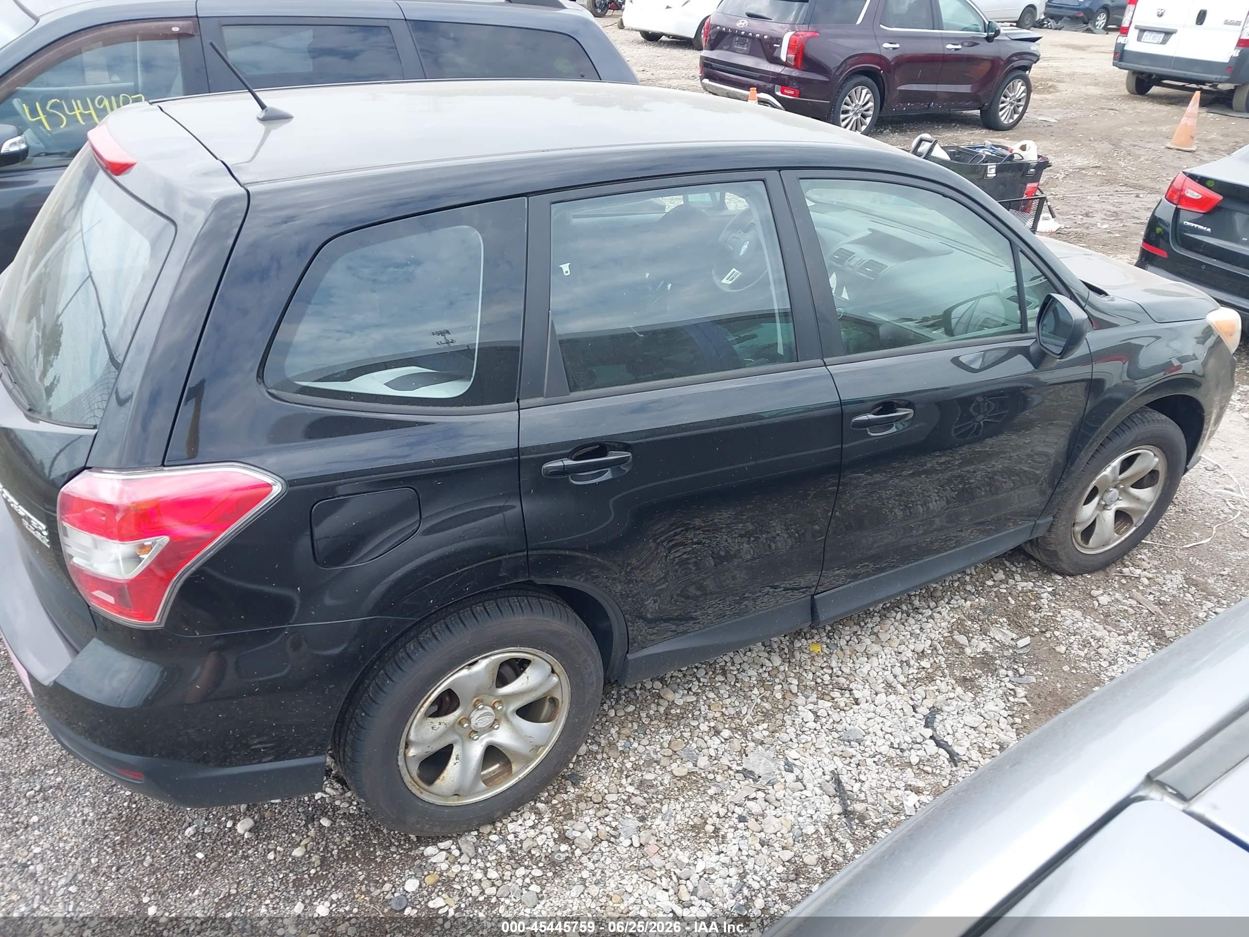 2015 Subaru Forester 2.5i Black vin: JF2SJAAC4FH467678