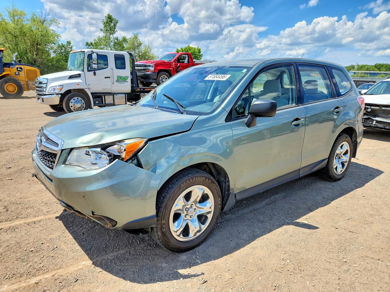 2014 Subaru Forester 2.5i Green vin: JF2SJAAC5EG426285