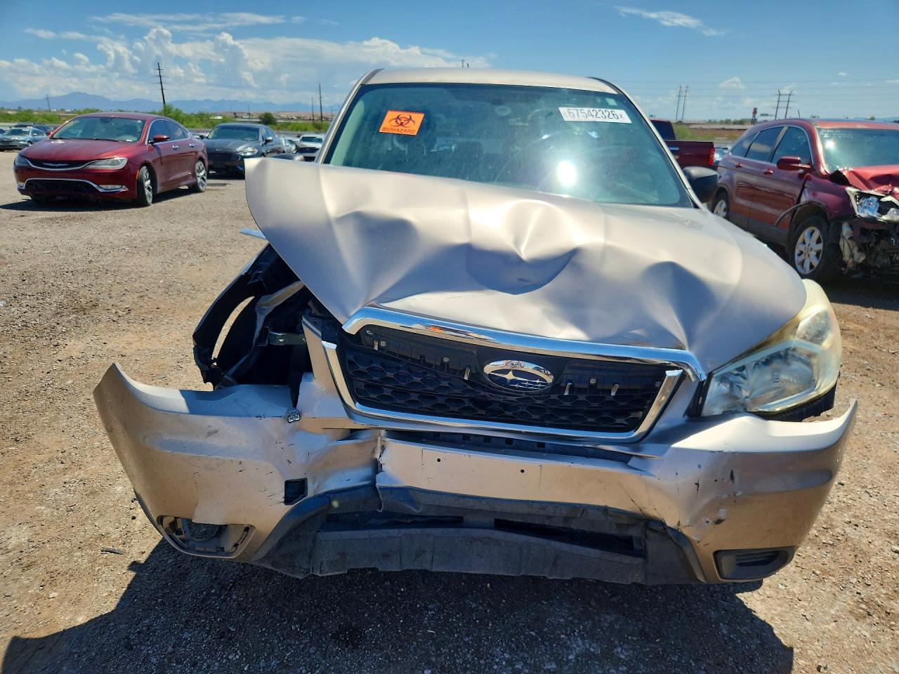 2014 Subaru Forester 2.5i Silver vin: JF2SJAAC5EH414874