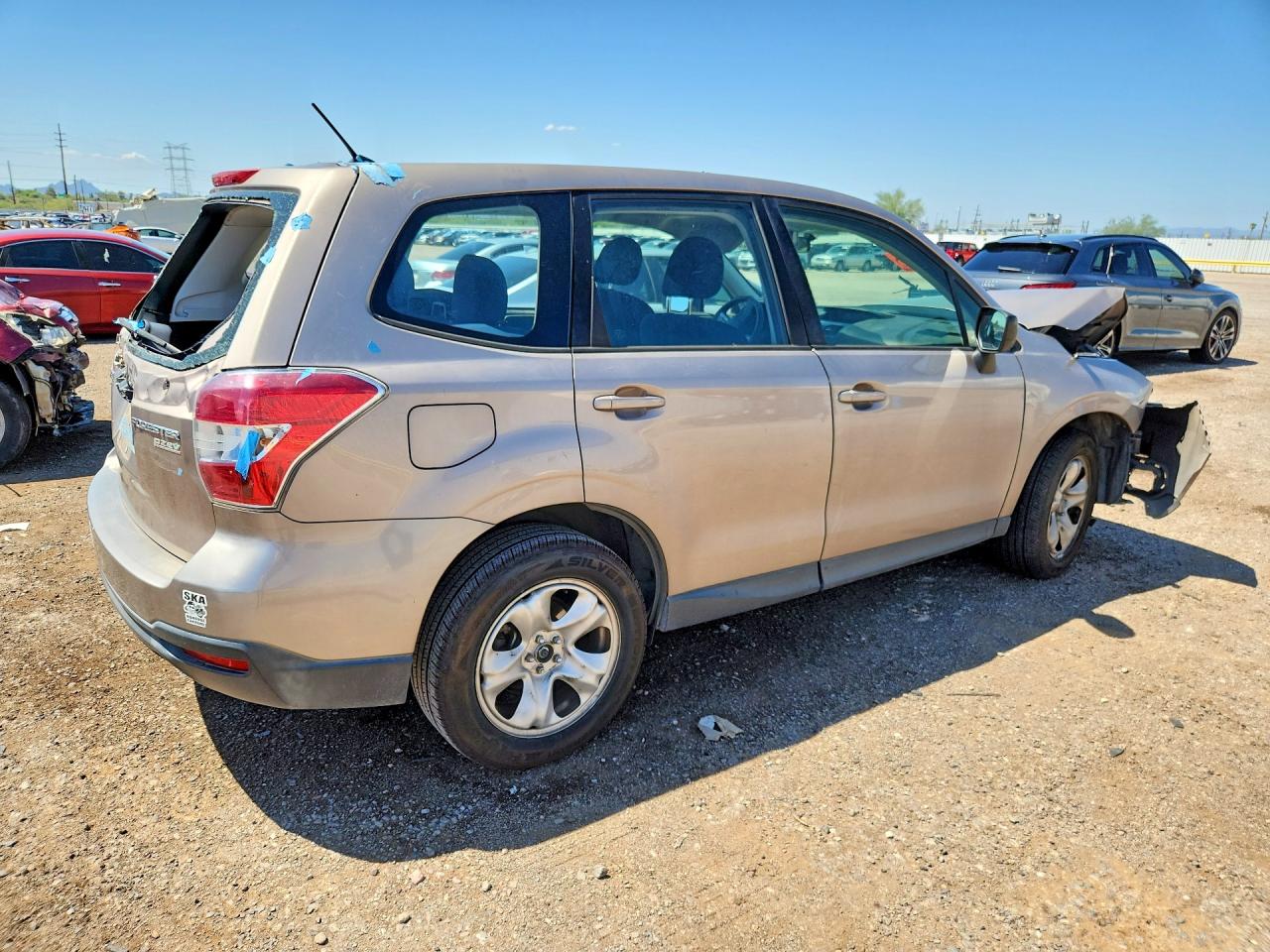 2014 Subaru Forester 2.5i Silver vin: JF2SJAAC5EH414874