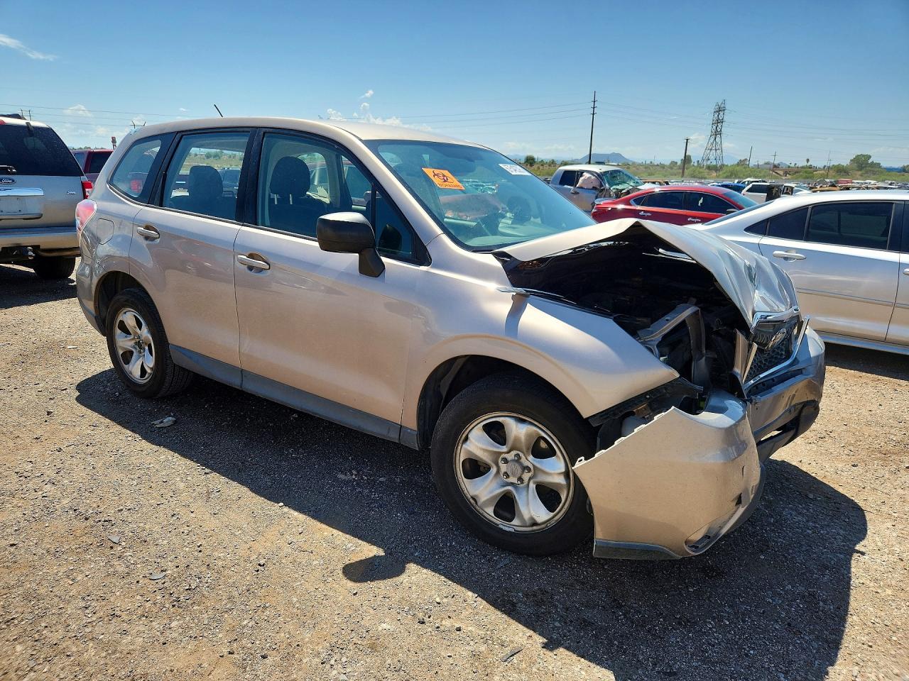 2014 Subaru Forester 2.5i Silver vin: JF2SJAAC5EH414874