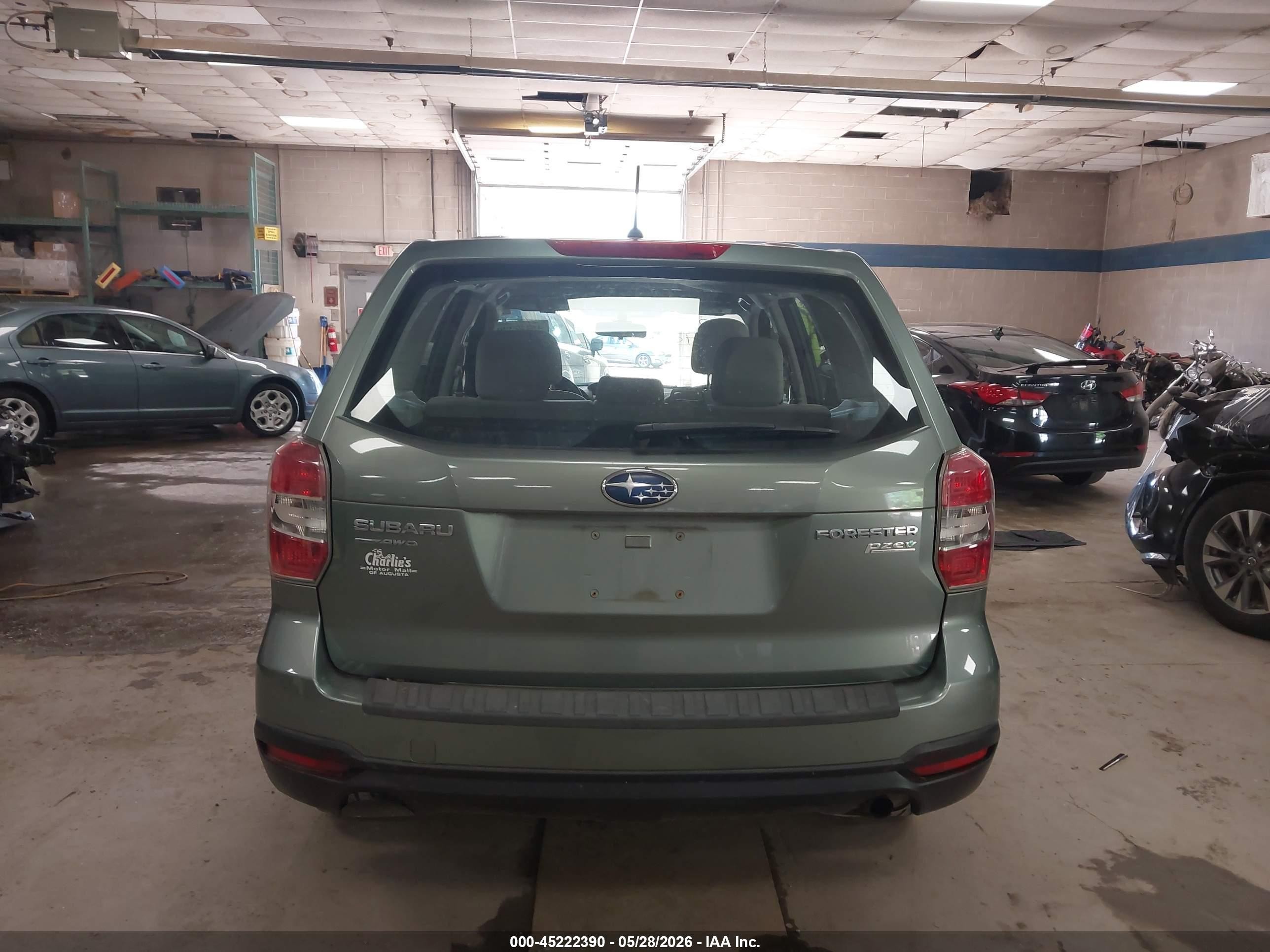 2014 Subaru Forester 2.5i Зеленый vin: JF2SJAAC5EH427656