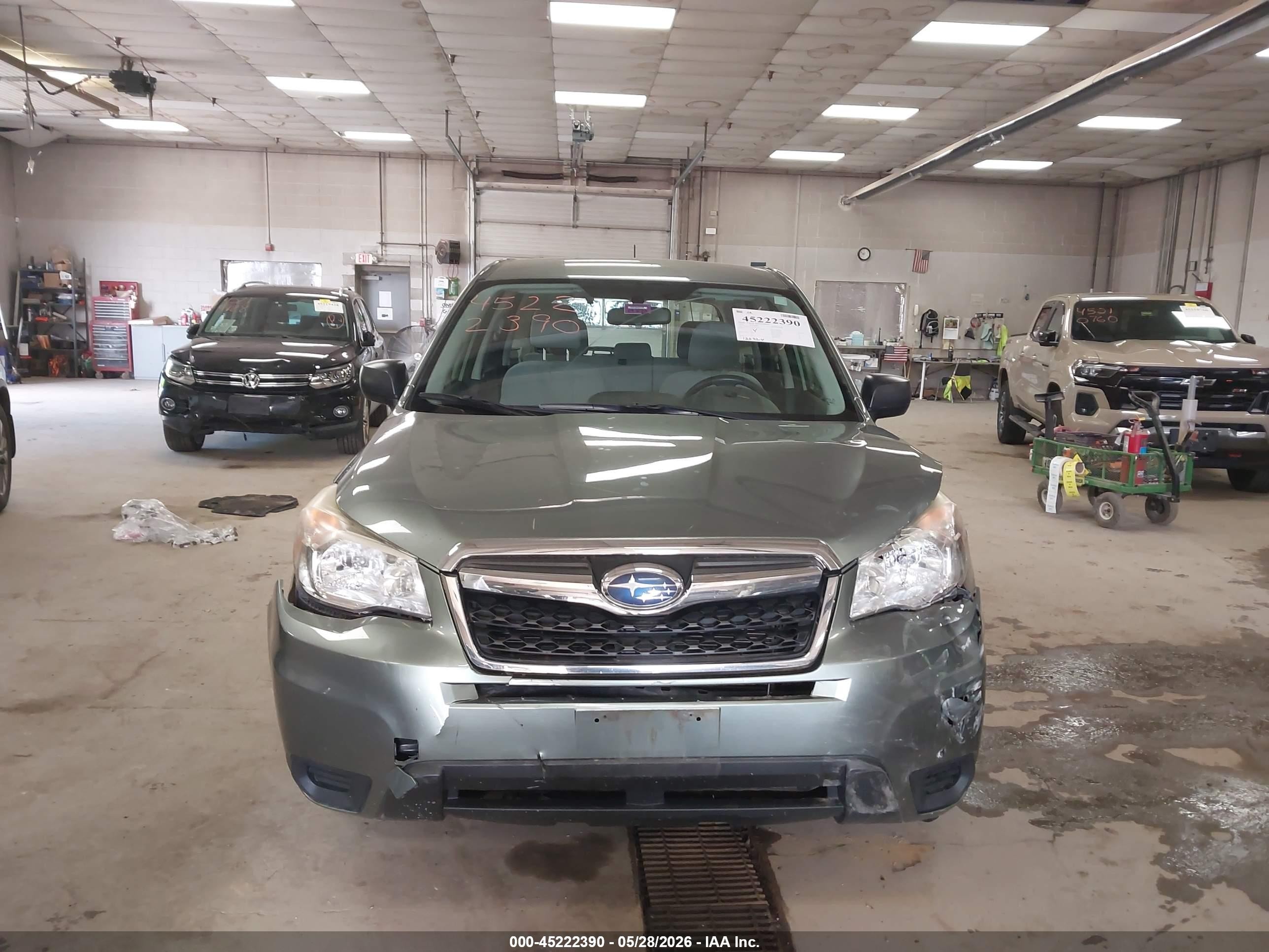 2014 Subaru Forester 2.5i Зеленый vin: JF2SJAAC5EH427656