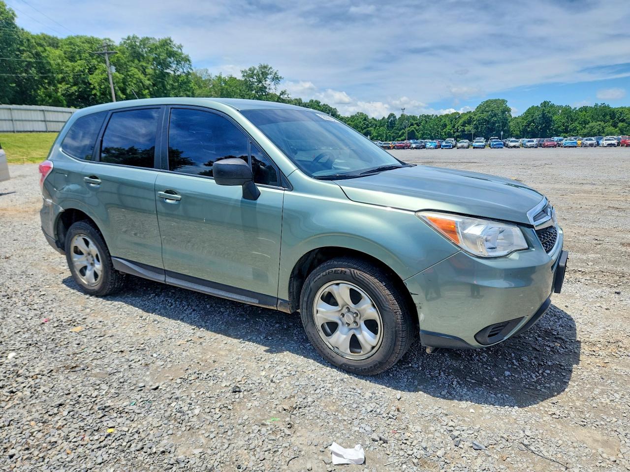 2014 Subaru Forester Green vin: JF2SJAAC5EH449902