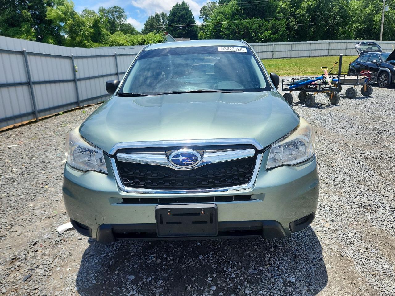 2014 Subaru Forester Green vin: JF2SJAAC5EH449902