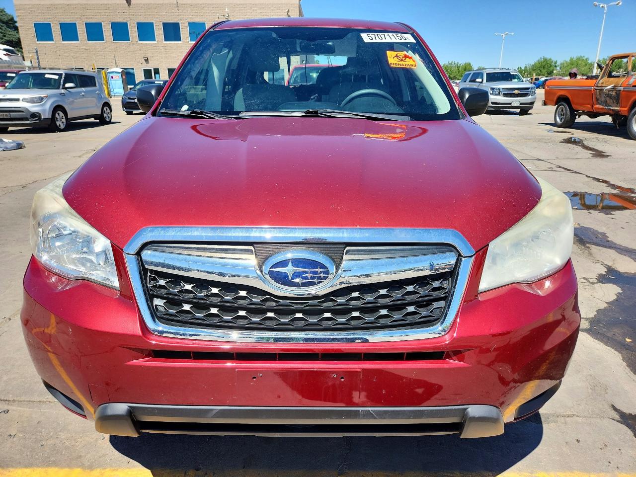 2014 Subaru Forester 2.5i Burgundy vin: JF2SJAAC5EH459958