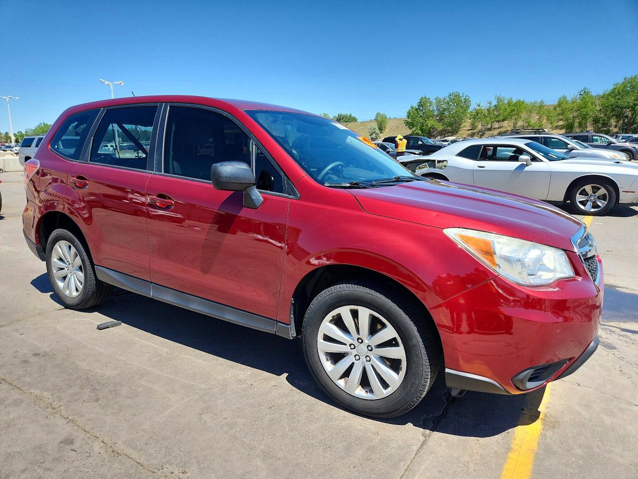 2014 Subaru Forester 2.5i Burgundy vin: JF2SJAAC5EH459958