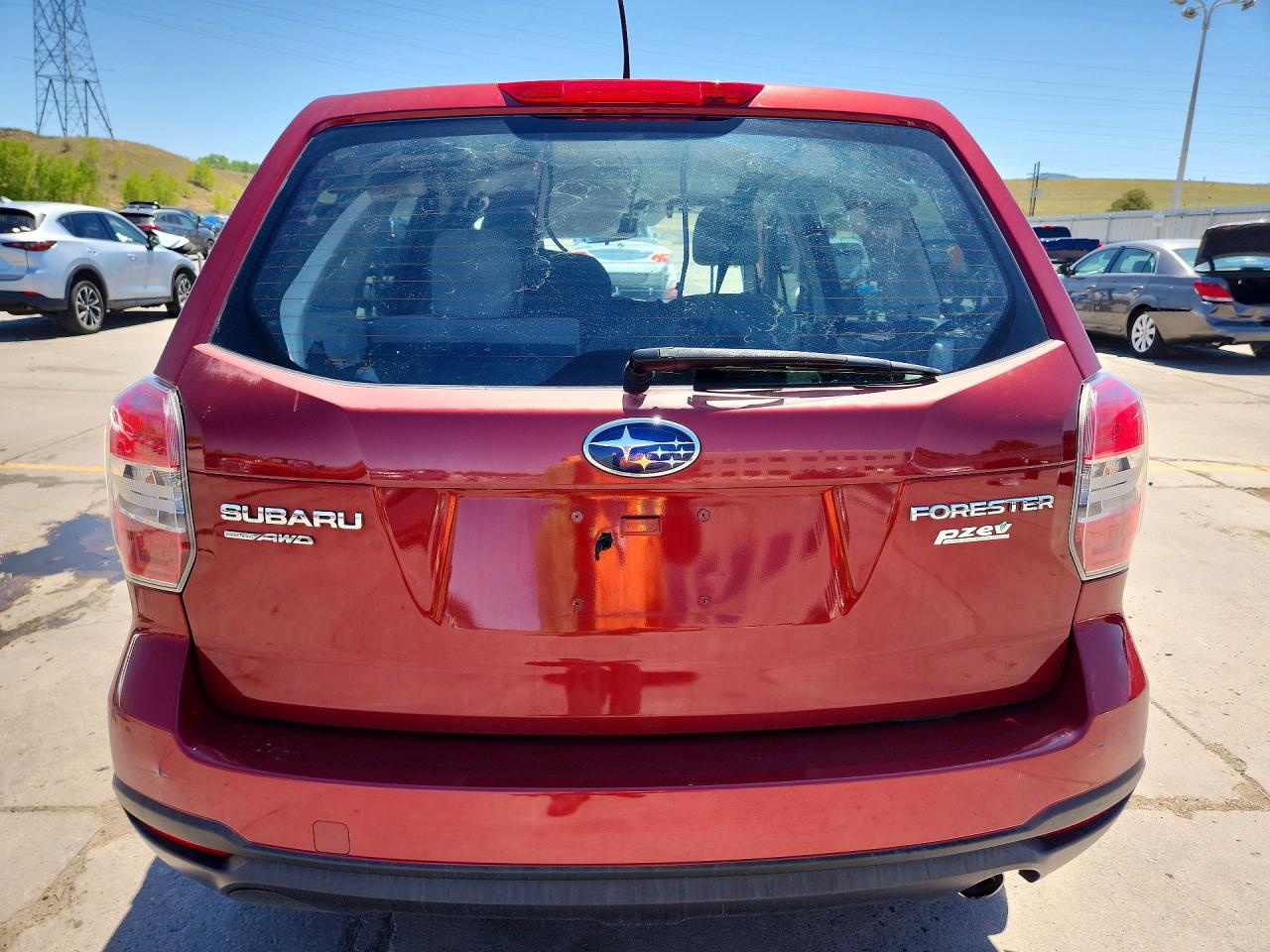 2014 Subaru Forester 2.5i Burgundy vin: JF2SJAAC5EH459958