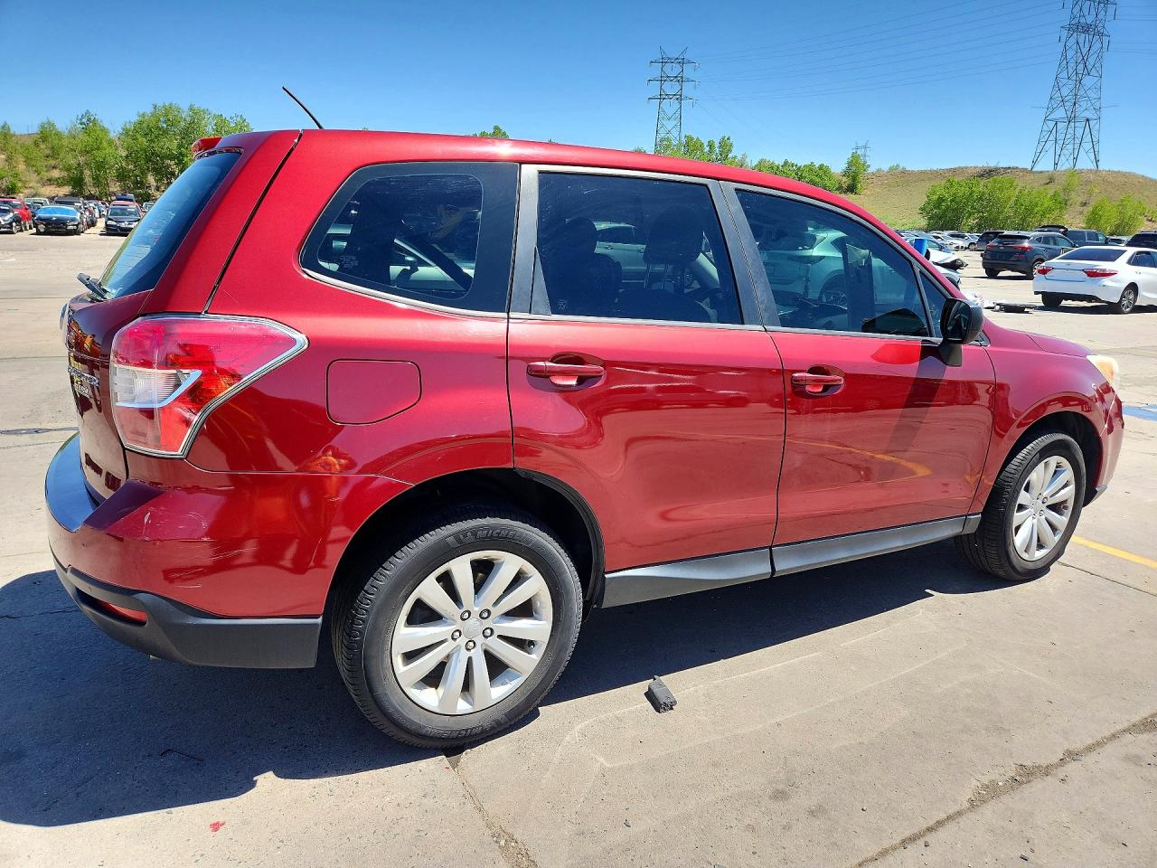 2014 Subaru Forester 2.5i Burgundy vin: JF2SJAAC5EH459958