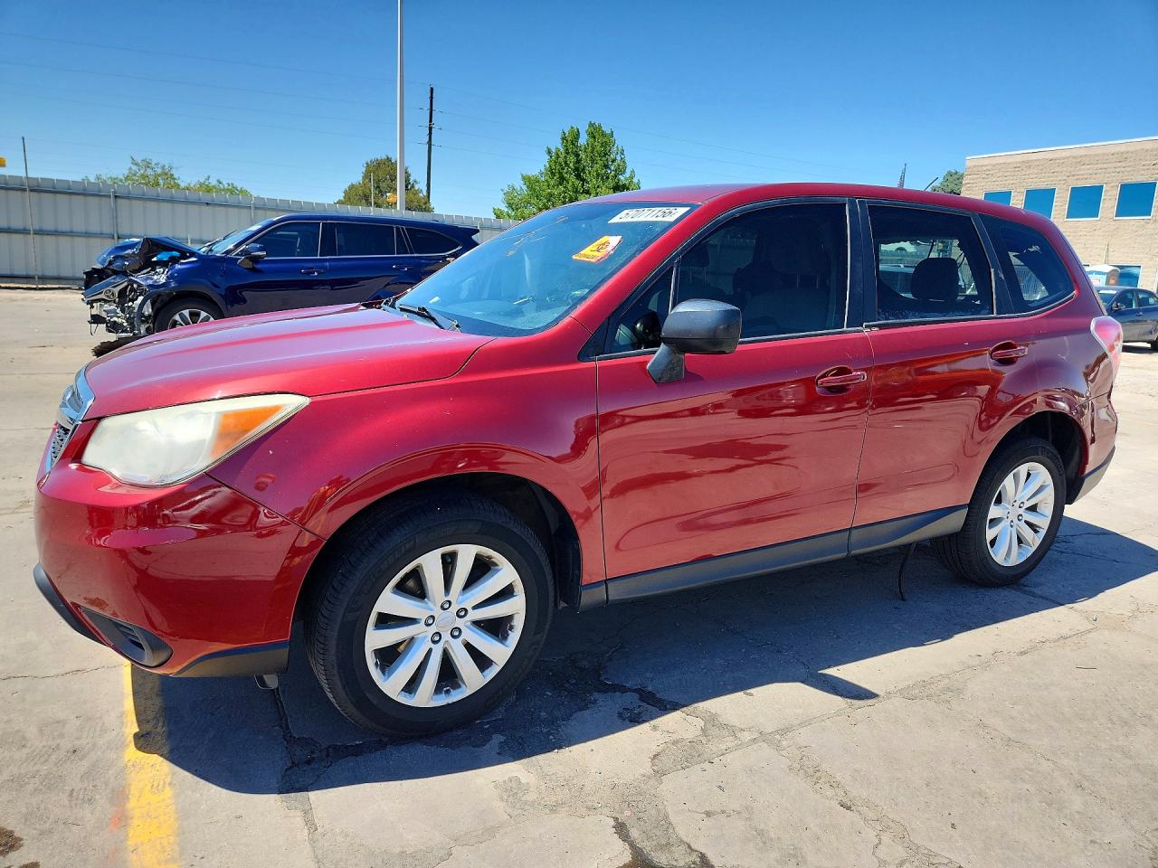 2014 Subaru Forester 2.5i Burgundy vin: JF2SJAAC5EH459958