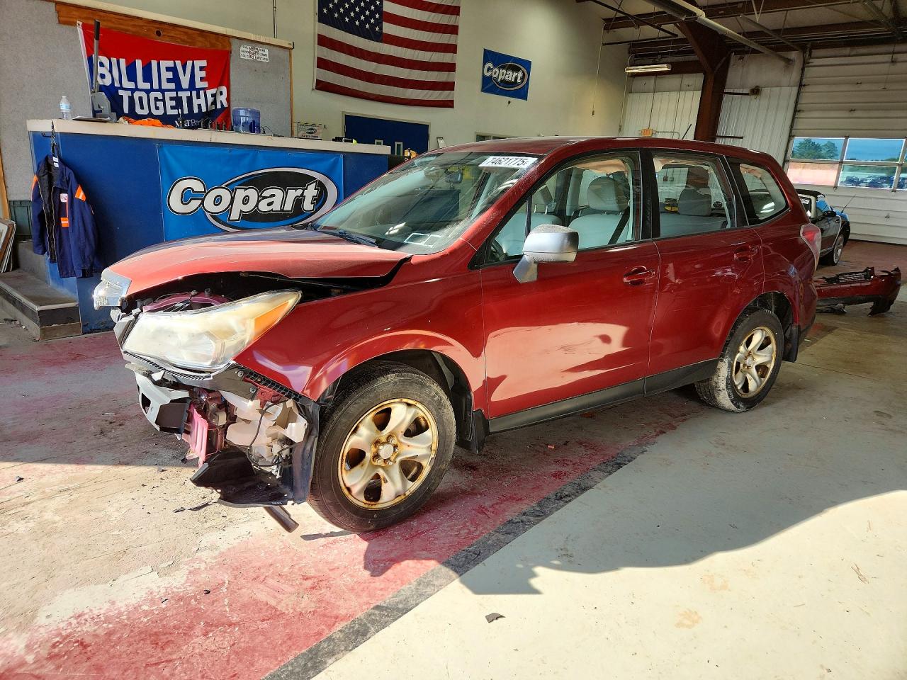 2014 Subaru Forester 2.5i Red vin: JF2SJAAC5EH512061