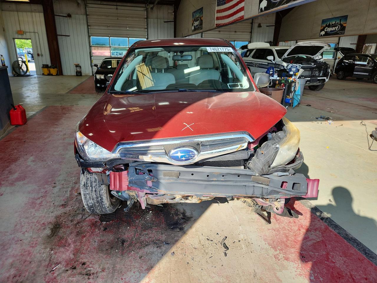2014 Subaru Forester 2.5i Red vin: JF2SJAAC5EH512061
