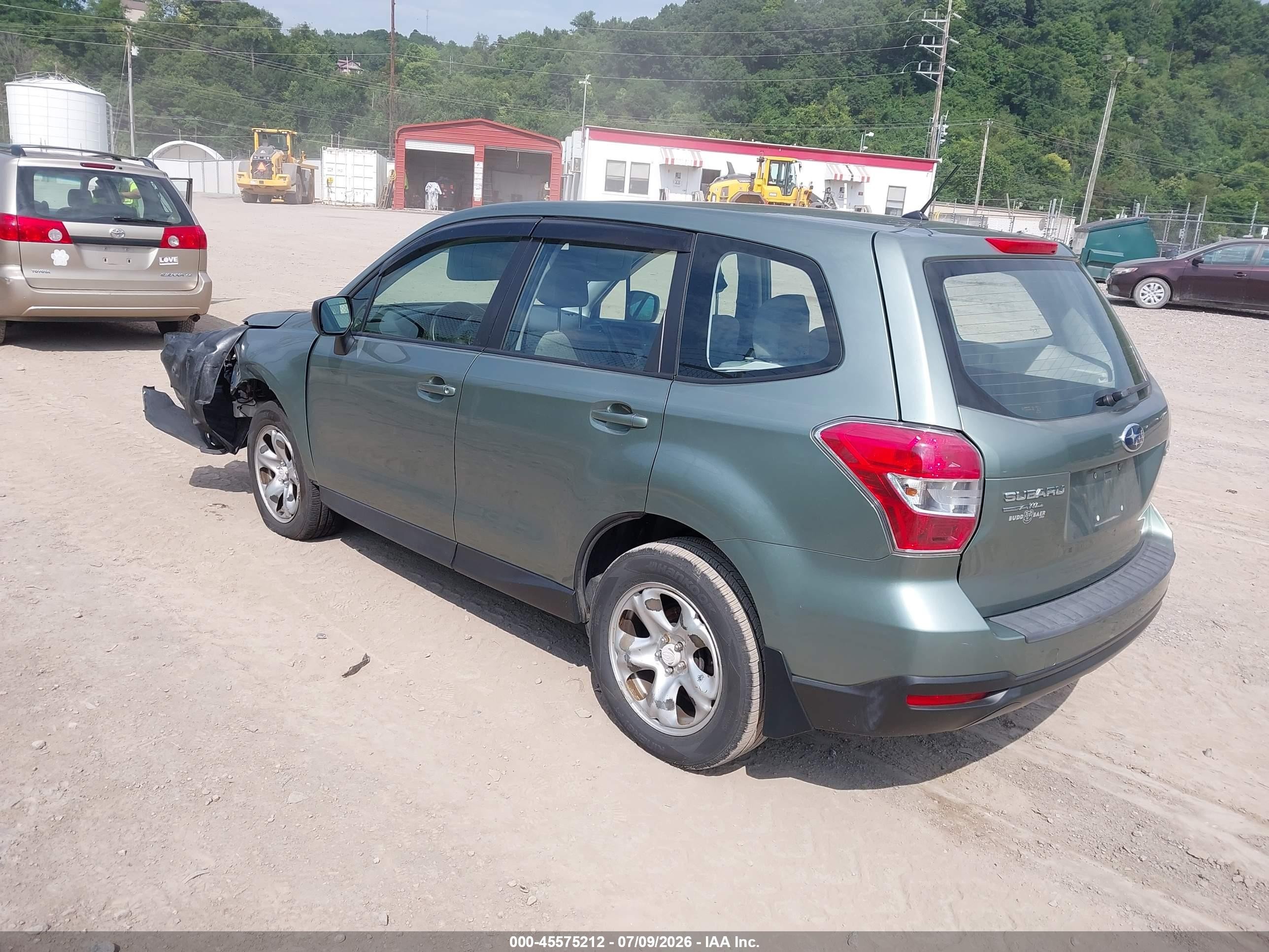 2014 Subaru Forester 2.5i Green vin: JF2SJAAC5EH547005
