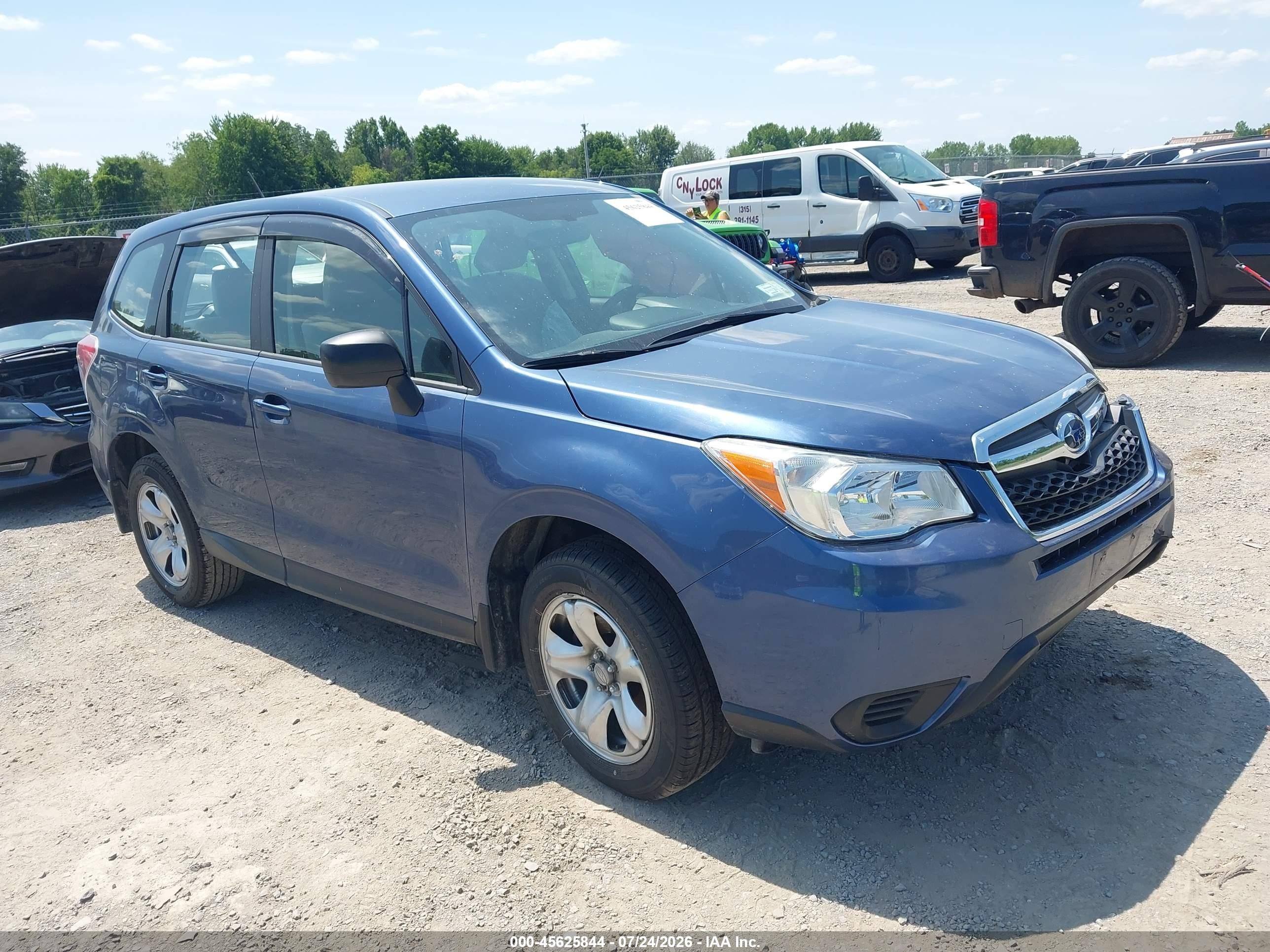 2014 Subaru Forester 2.5i Blue vin: JF2SJAAC6EG410998