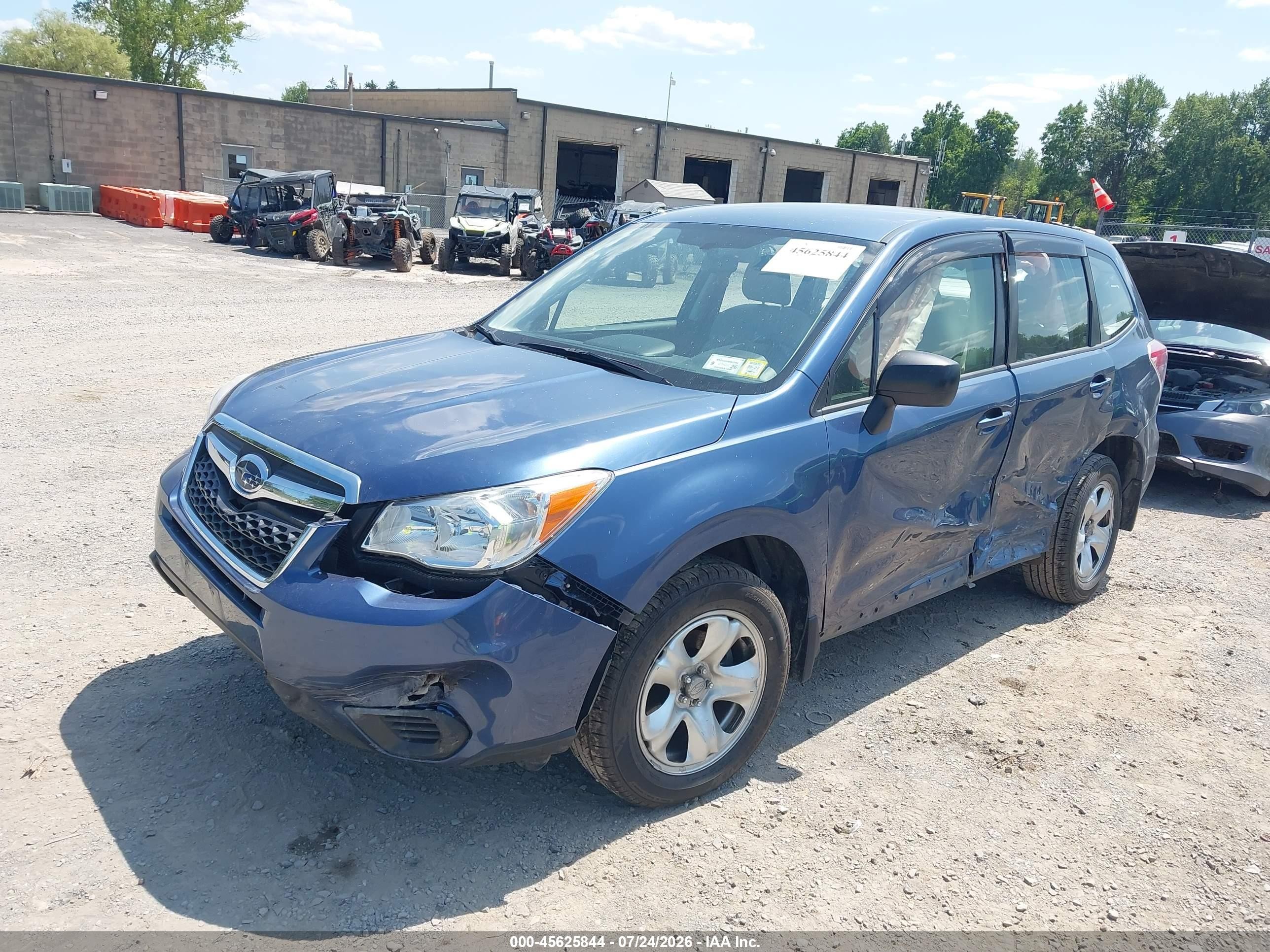 2014 Subaru Forester 2.5i Blue vin: JF2SJAAC6EG410998